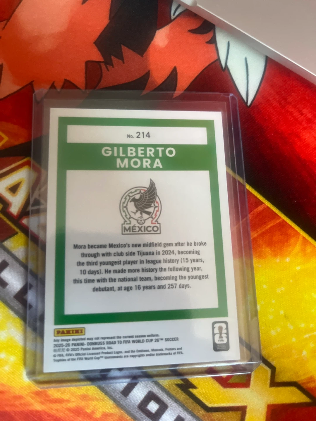 Gilberto Mora 2026 World Cup rookie card - photo 2