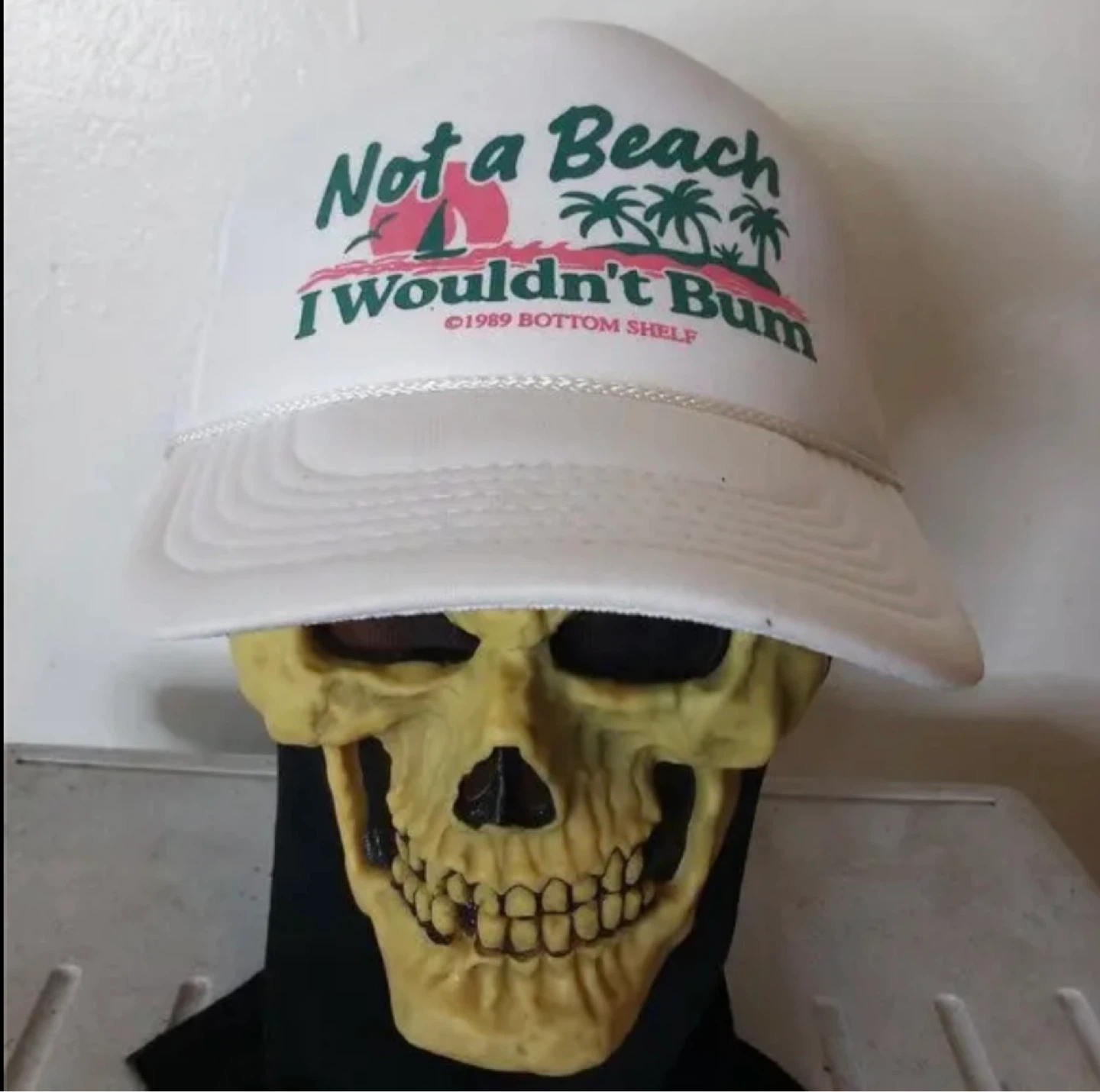 Vintage "Not a Beach I Wouldn't Bum" Trucker Hat