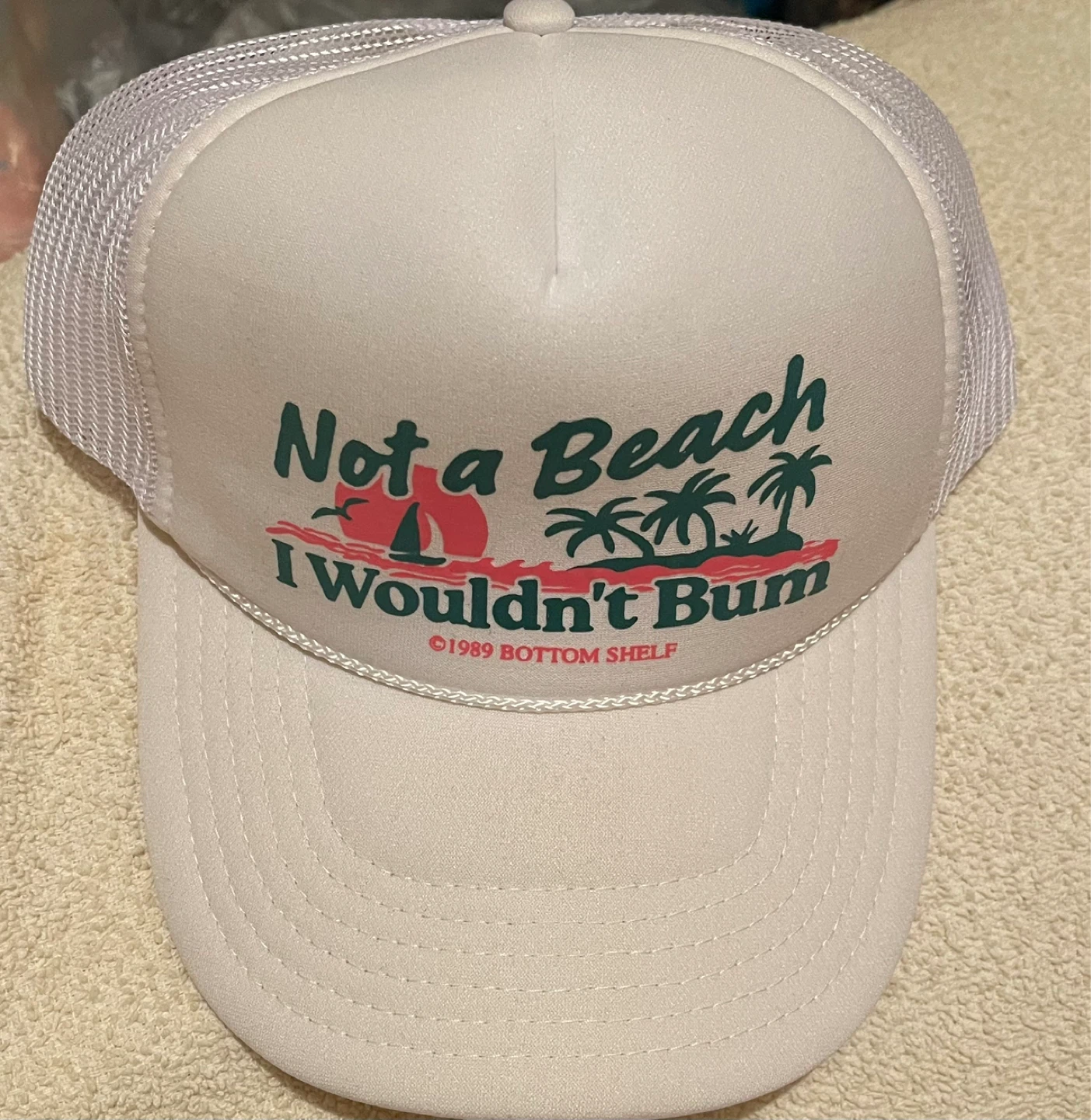Vintage "Not a Beach I Wouldn't Bum" Trucker Hat - photo 2