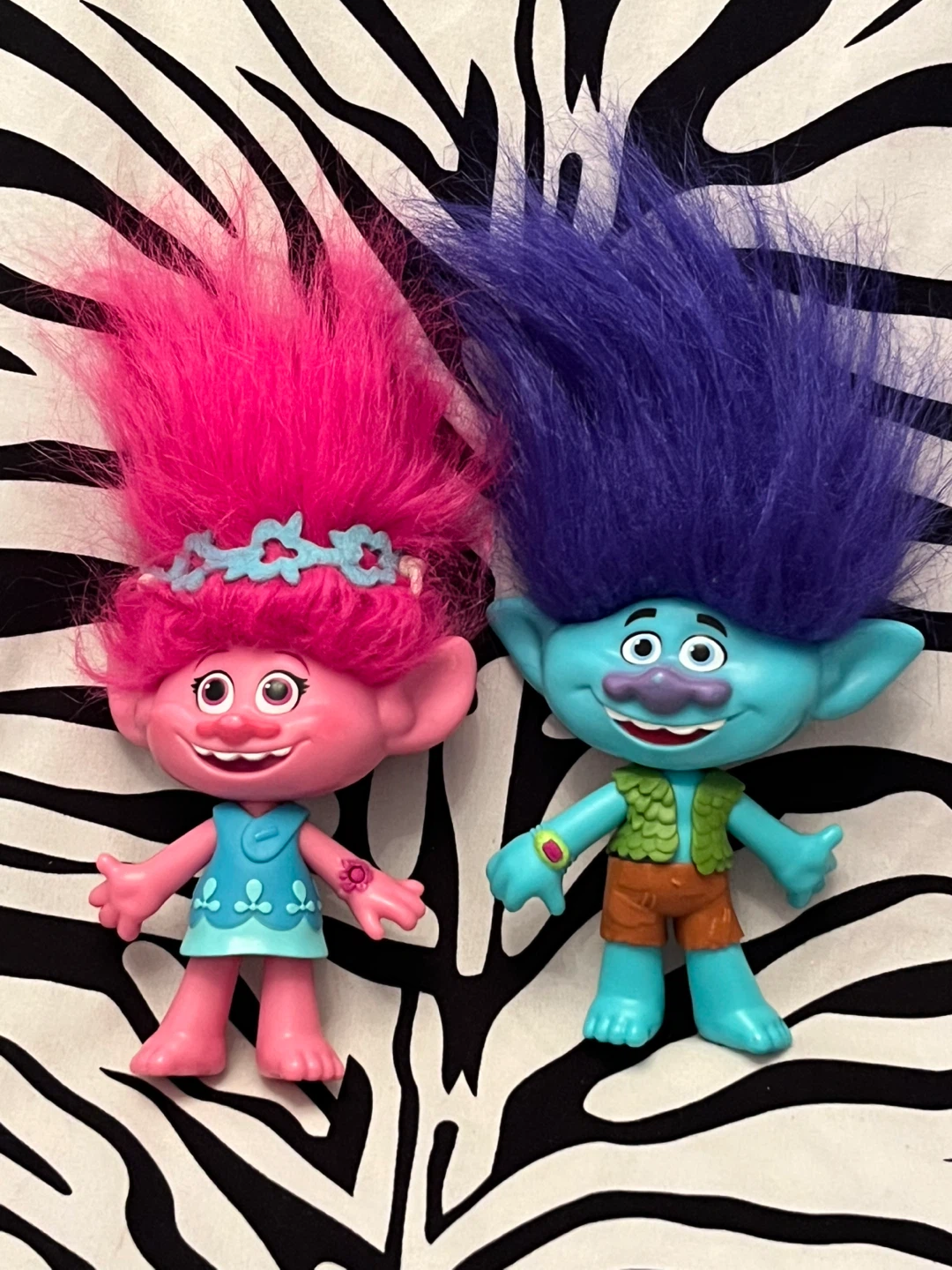 💗 Set of 2 Singing/ Talking Trolls Toys Trolls movie 💗