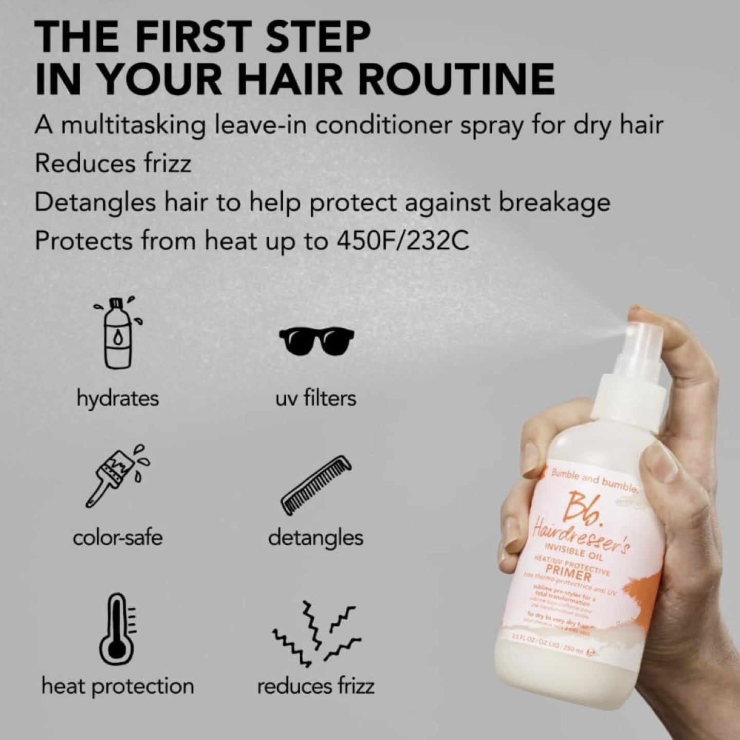 Bb Hairdresser's Invisible Oil Heat/UV Protective Primer - photo 4