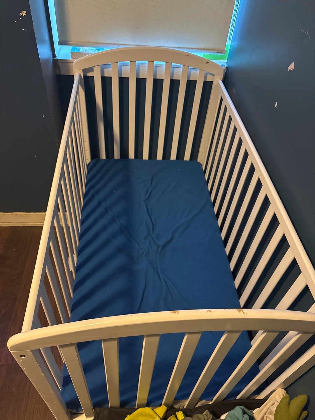 White Wooden Crib
