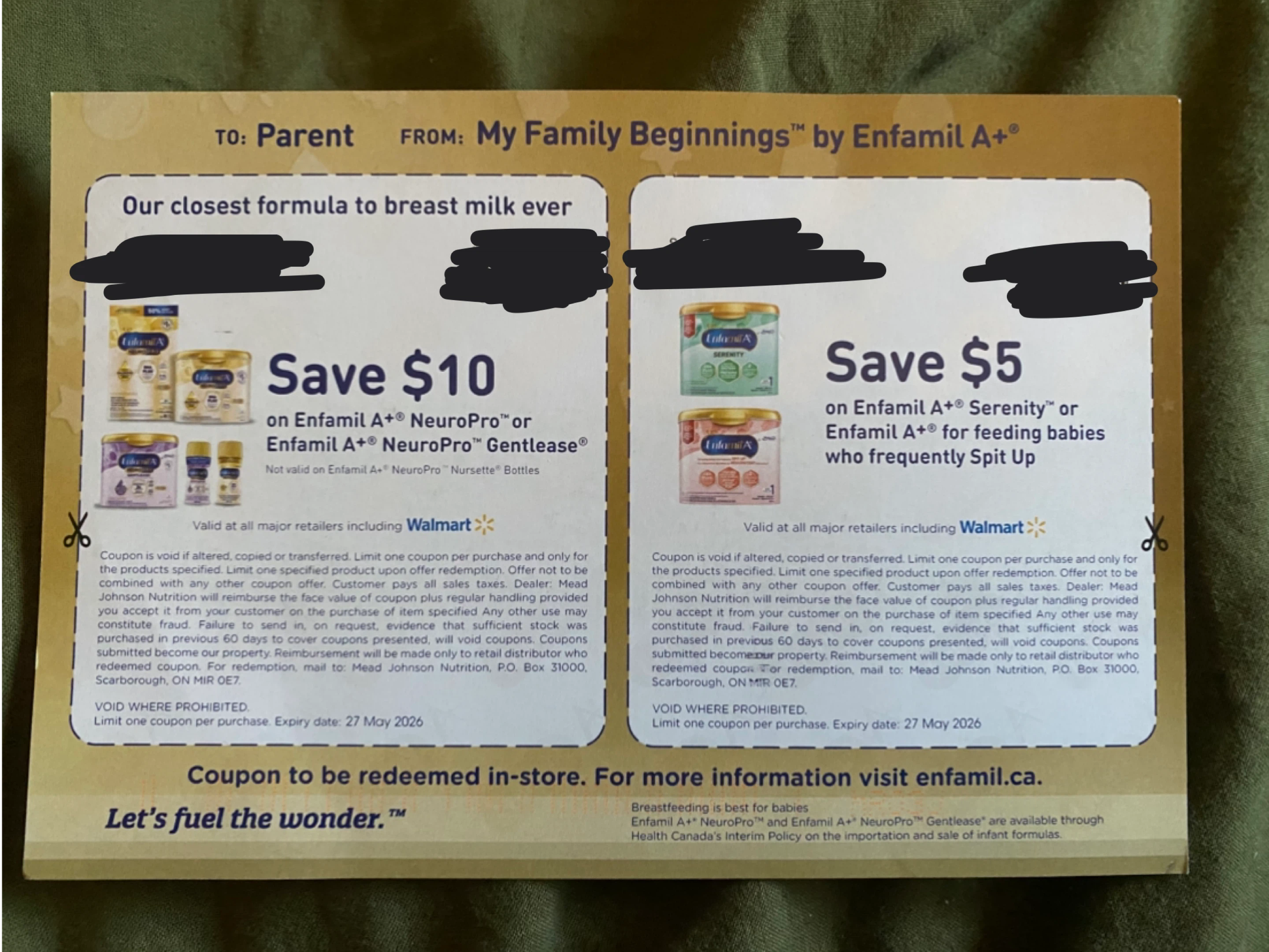 Enfamil A+ Coupon - Save $10 or $5