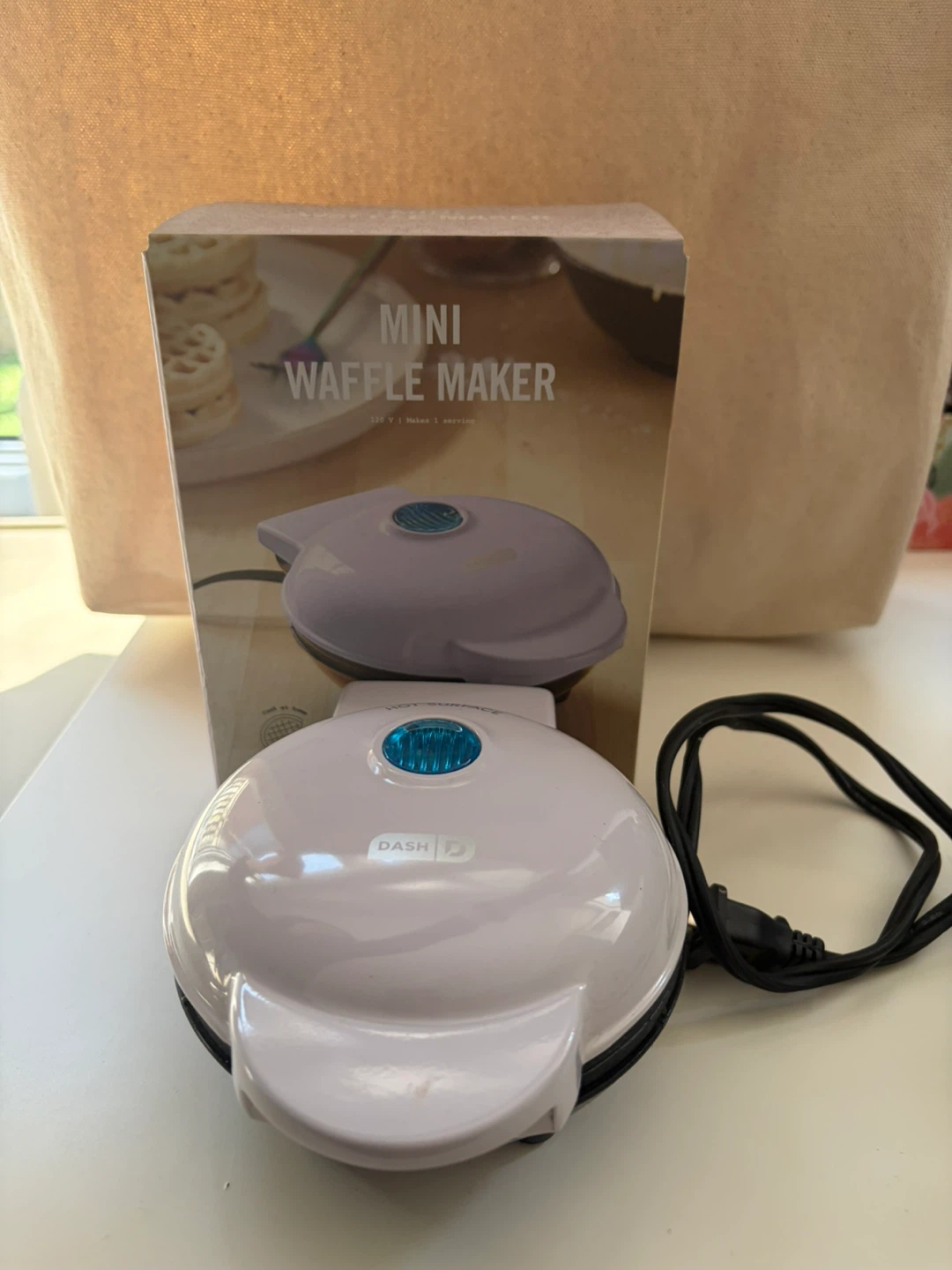 Dash Mini Waffle Maker - Lavender color