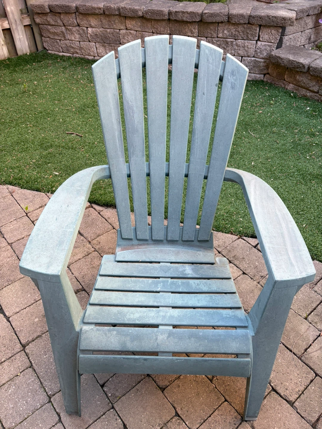 Adirondack plastic outdoor chair
