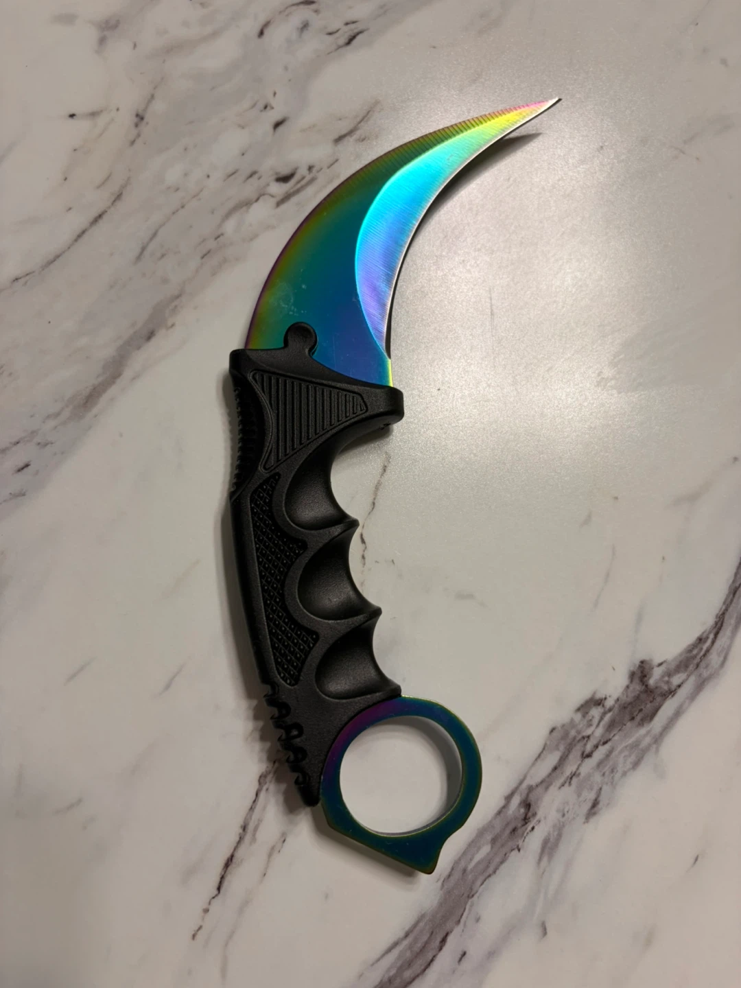 Rainbow Karambit Knife