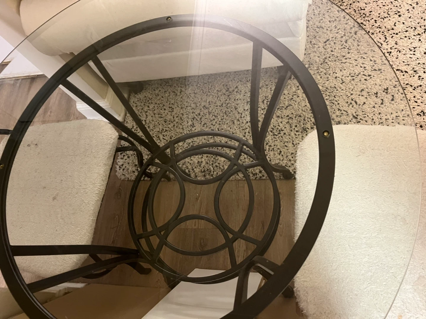 Set of 3 Bowring Glass Top Bistro Table and Chairs Set - photo 5