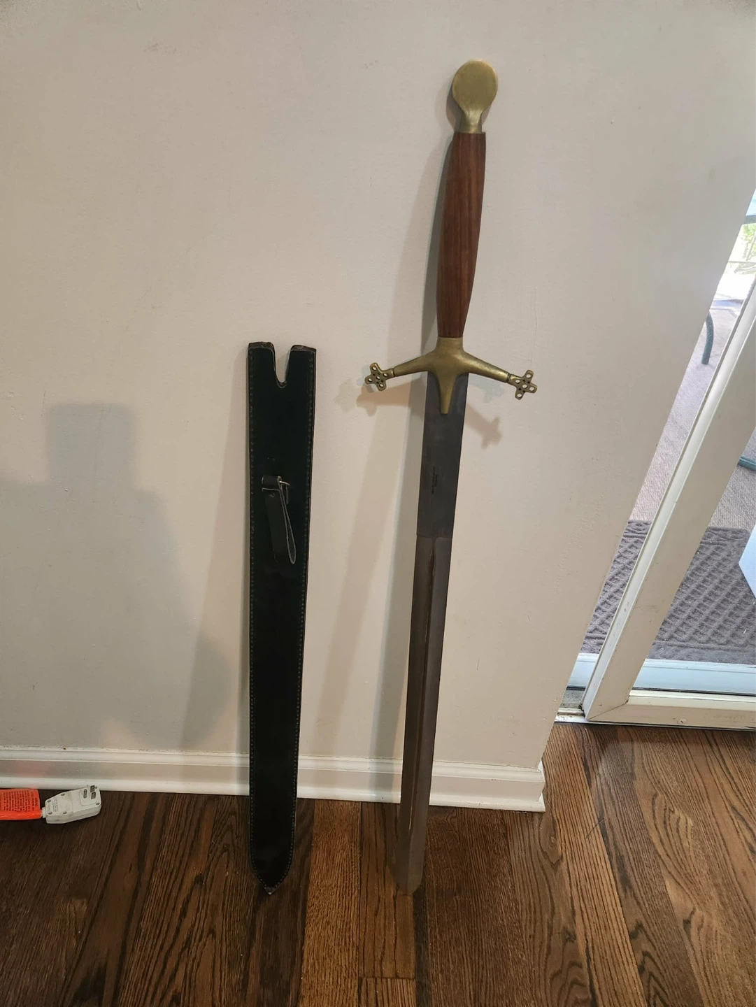 Wooden Hilt Sword with Scabbard