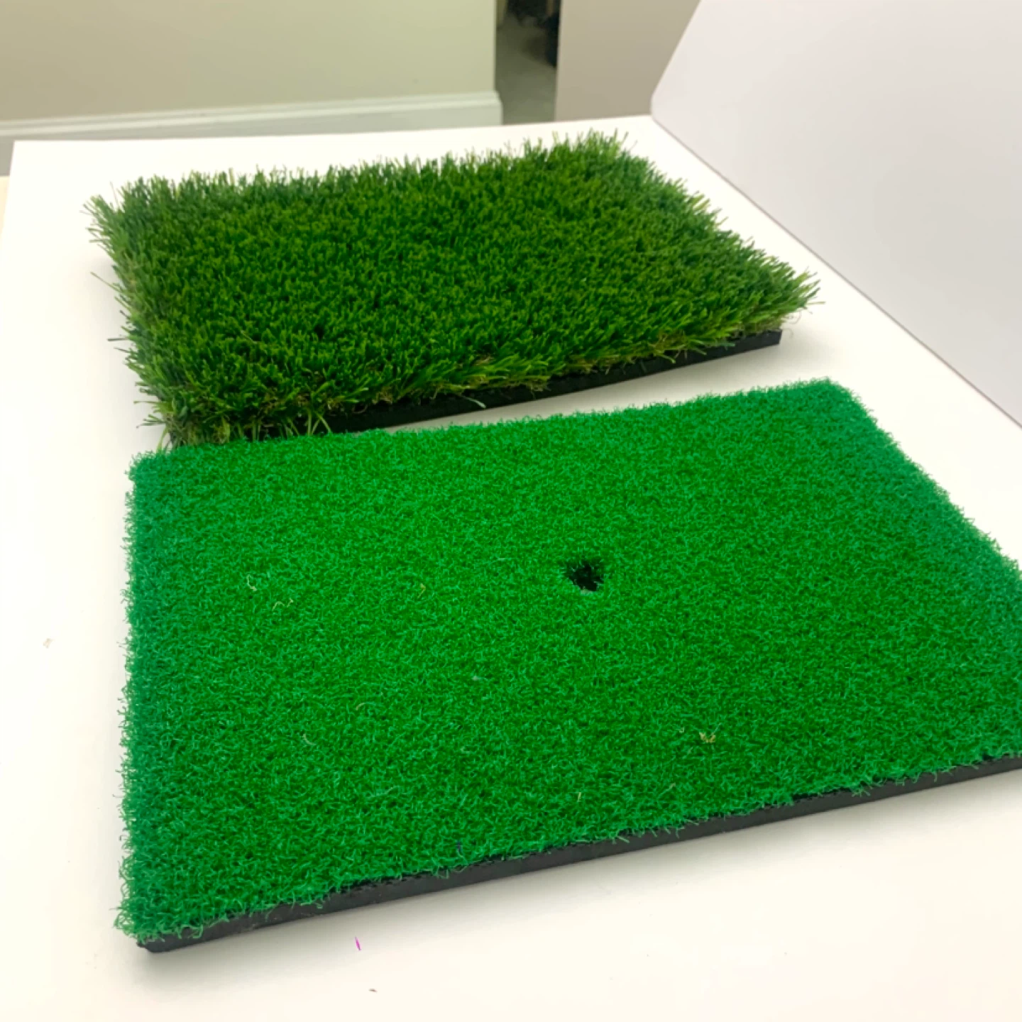 Golf Hitting Mat Practice Turf Golfing Training Aid Set