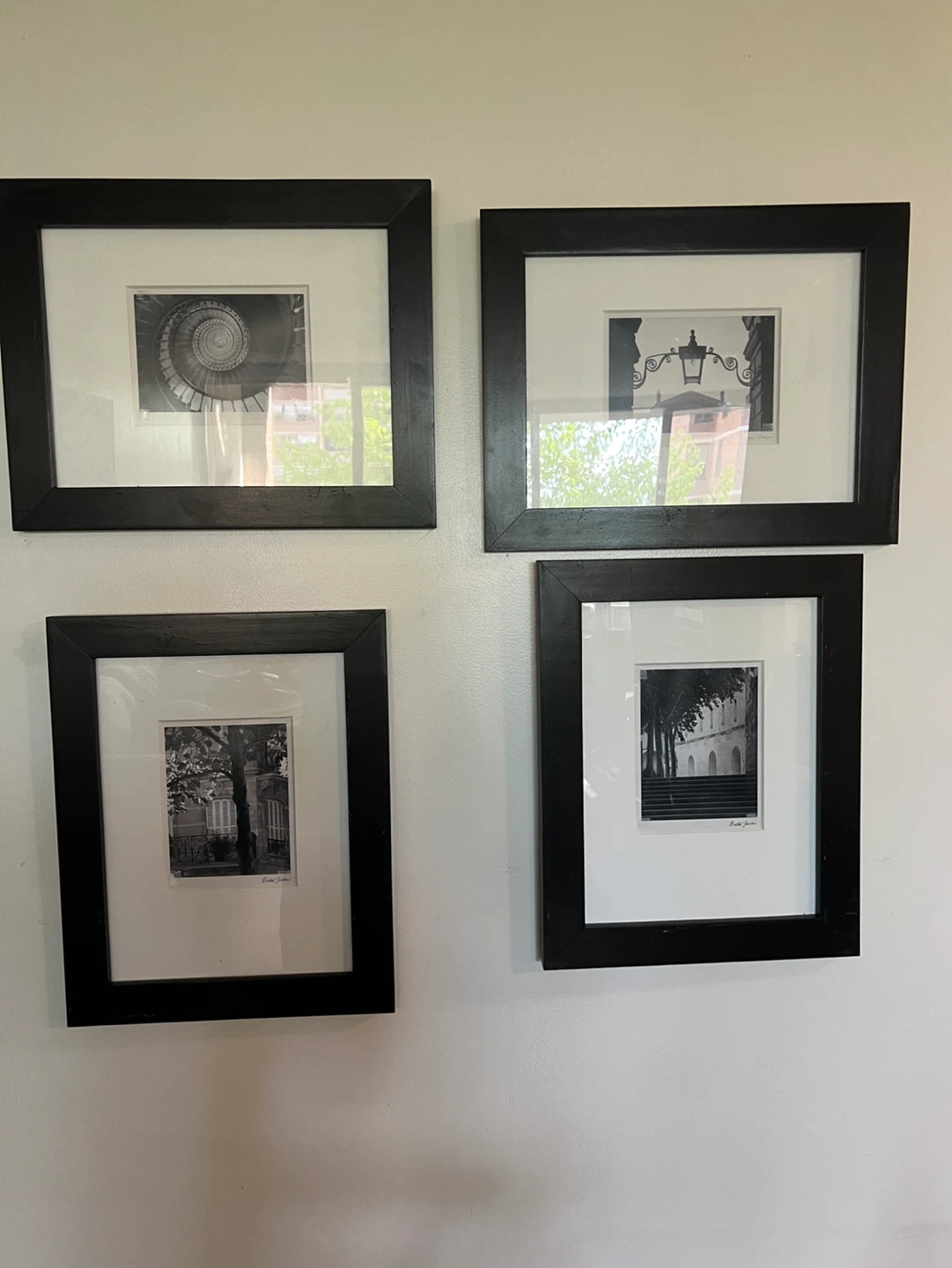 Set of 4 Black Framed Black and White Prints - photo 2