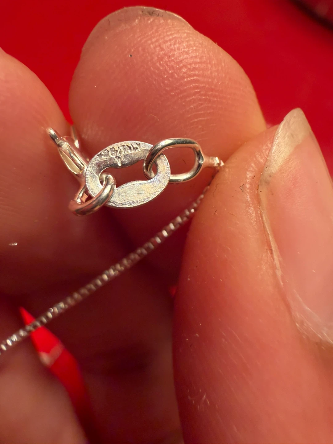 Sterling Silver Teardrop Opal & Moissanite Necklace - photo 4