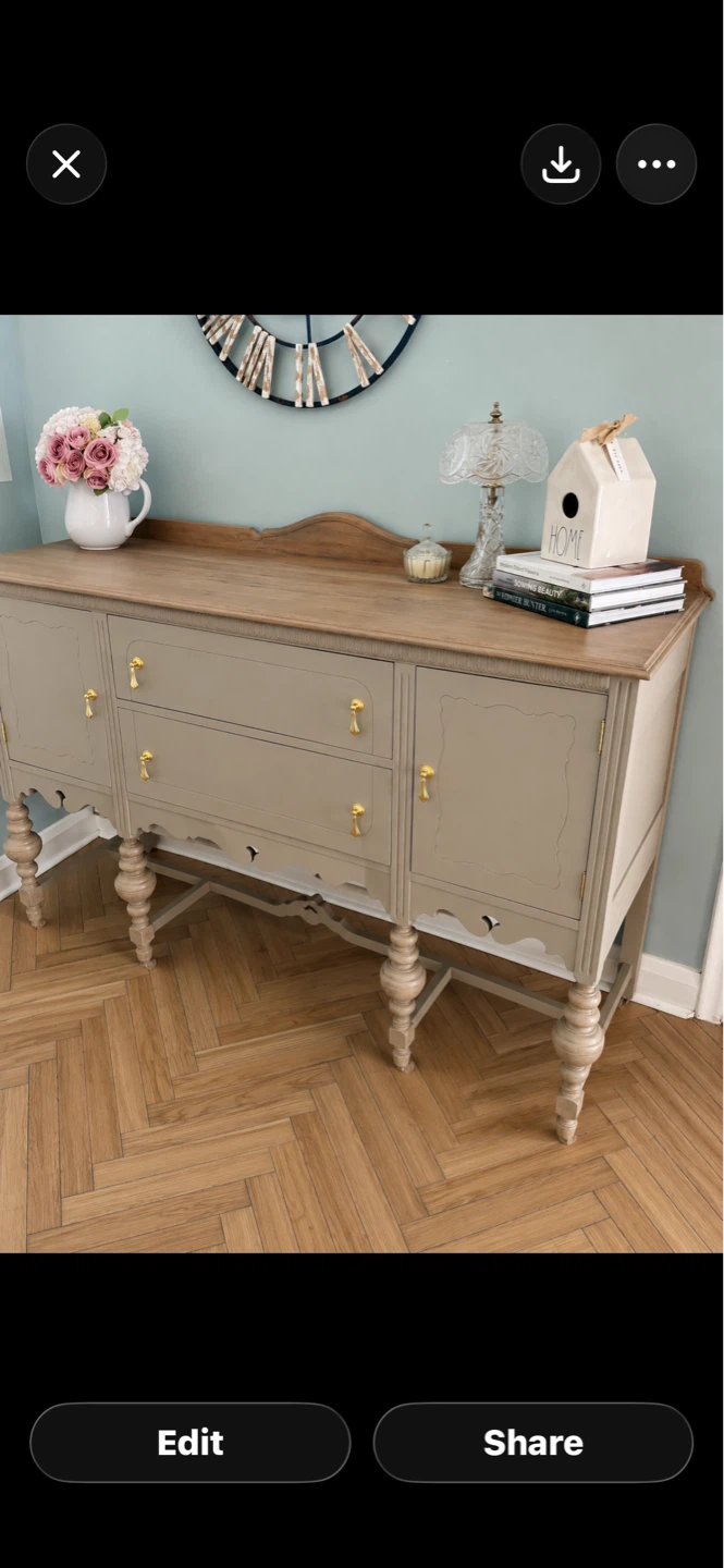 Refurbished Farmhouse Sideboard with Drawers and Cabinets - photo 2