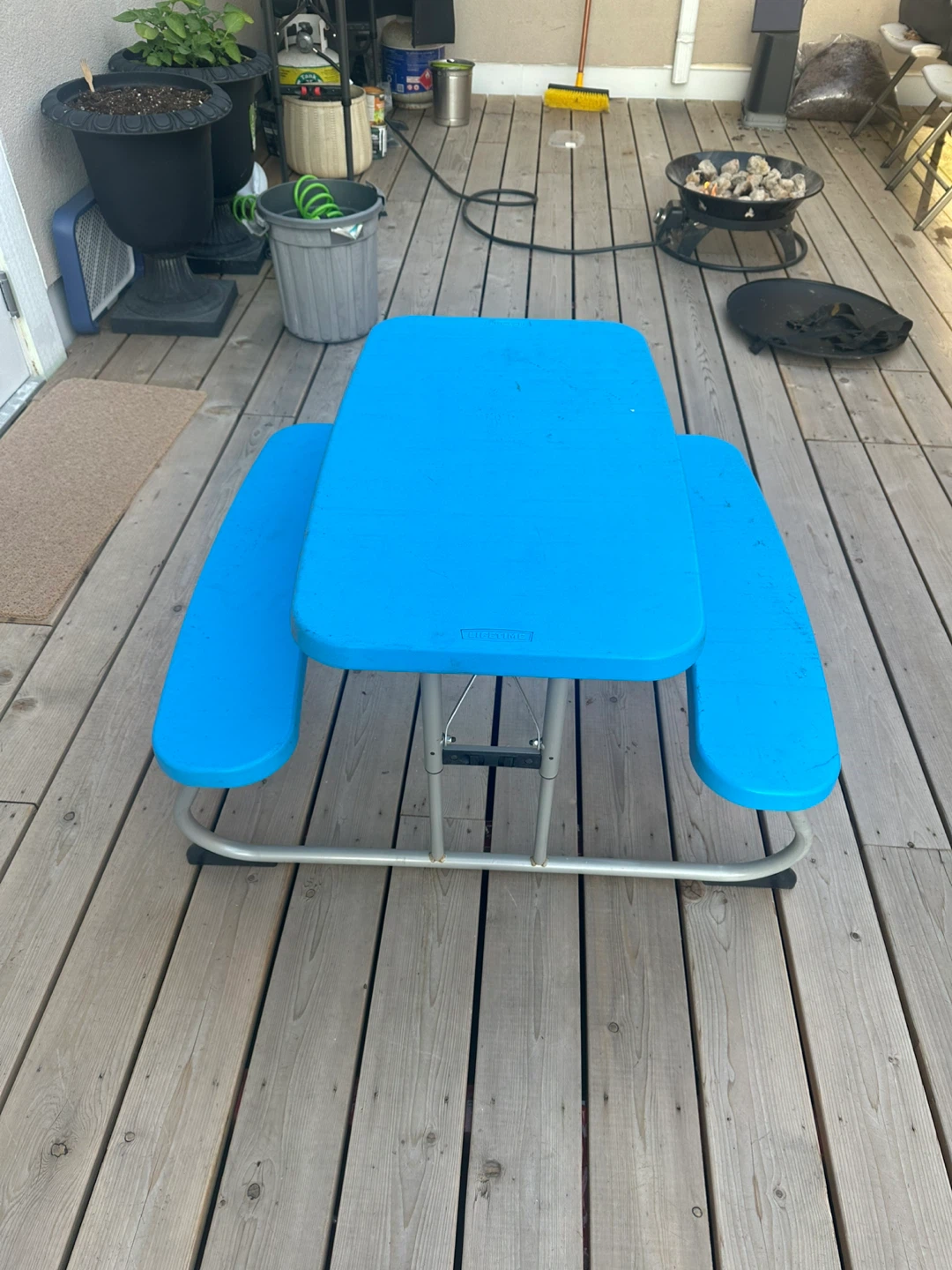 Little Tikes Blue Picnic Table (Foldable) - photo 3