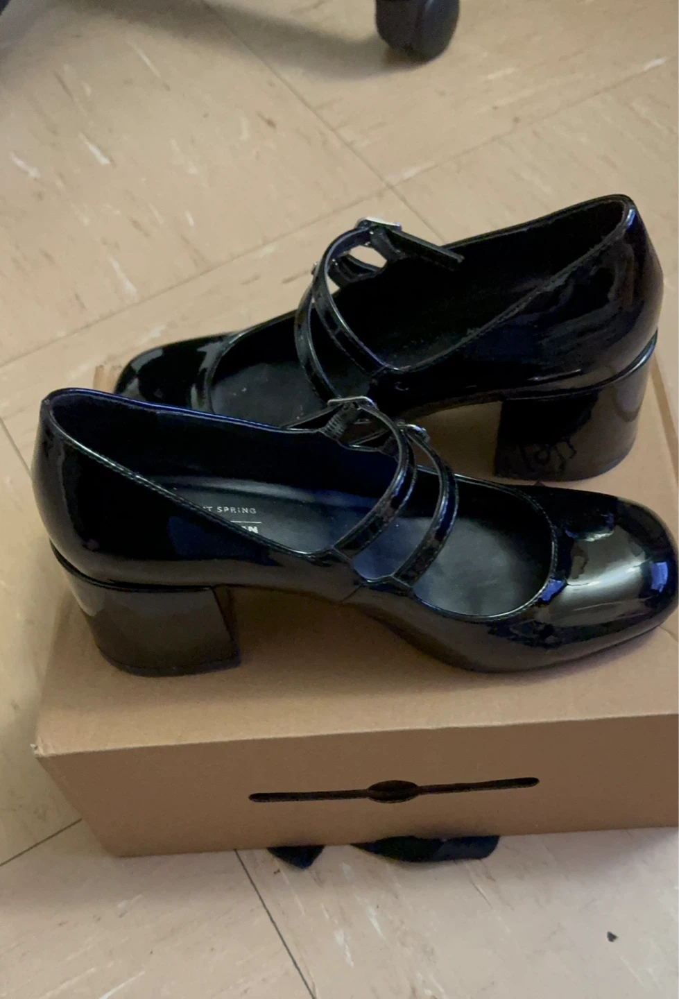 Call It Spring Black Patent Mary Jane Shoes