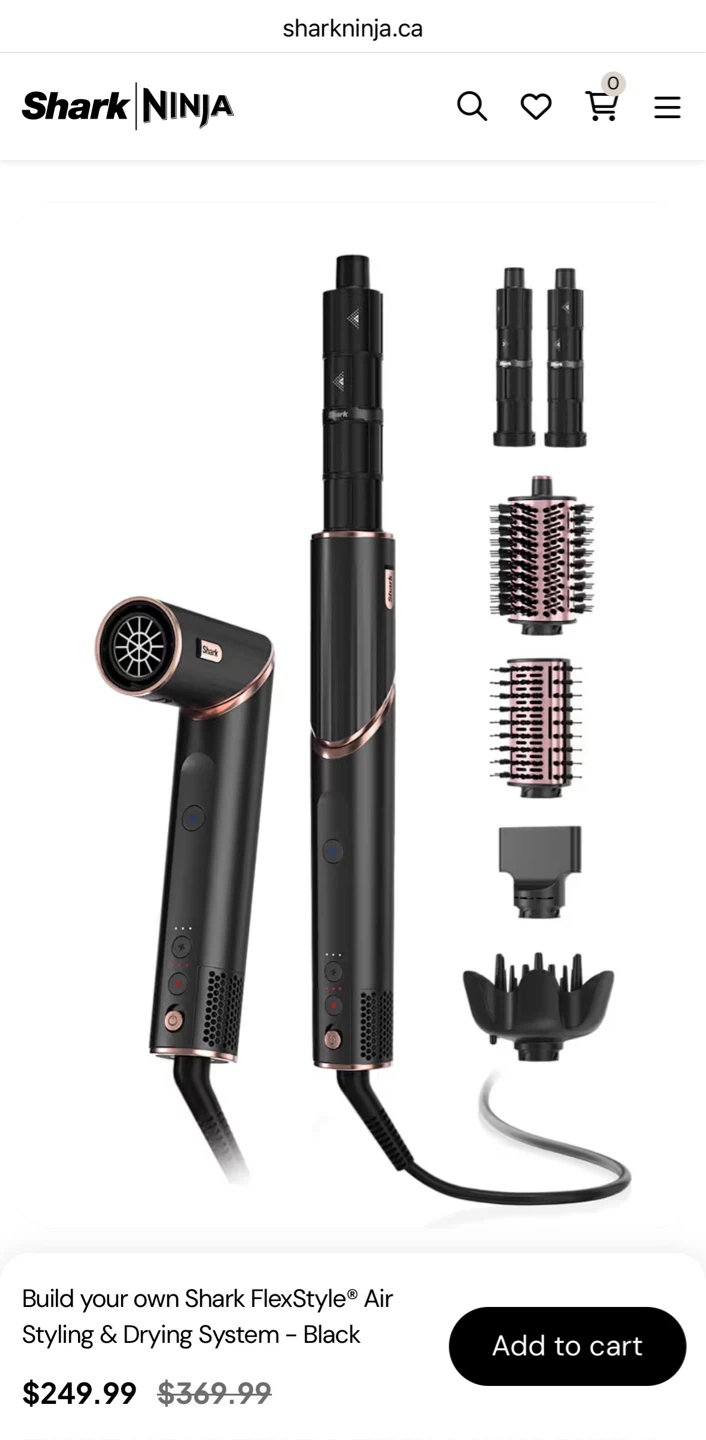 Shark FlexStyle Air Styling & Drying System - Black