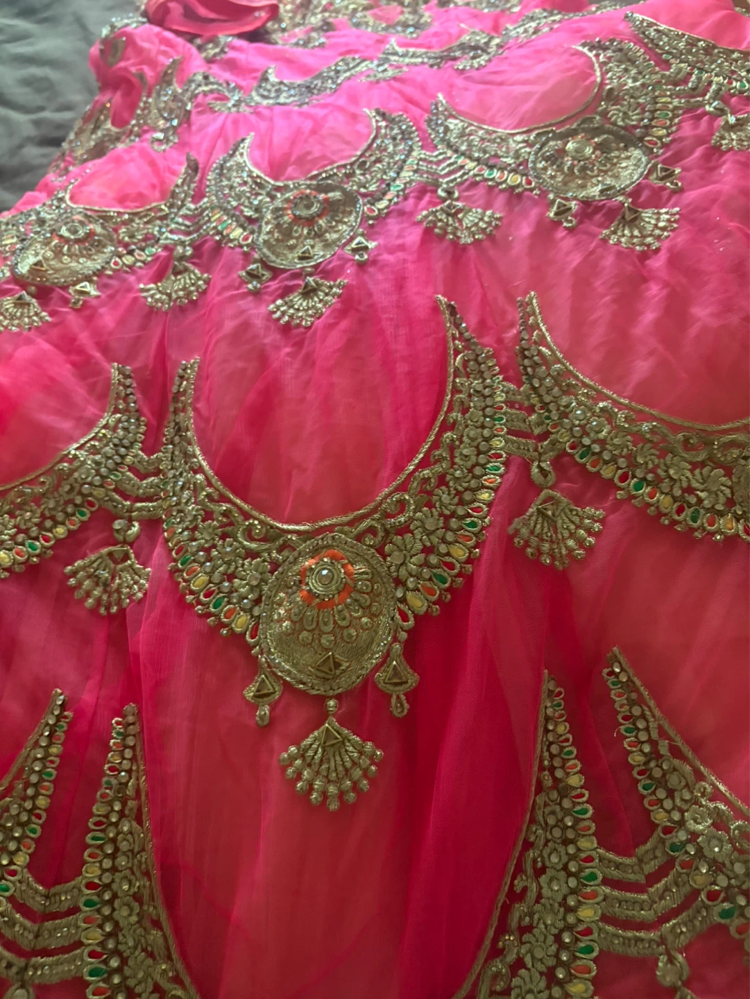 Pink Embroidered Size 16. Fits medium to large for adults) - photo 2