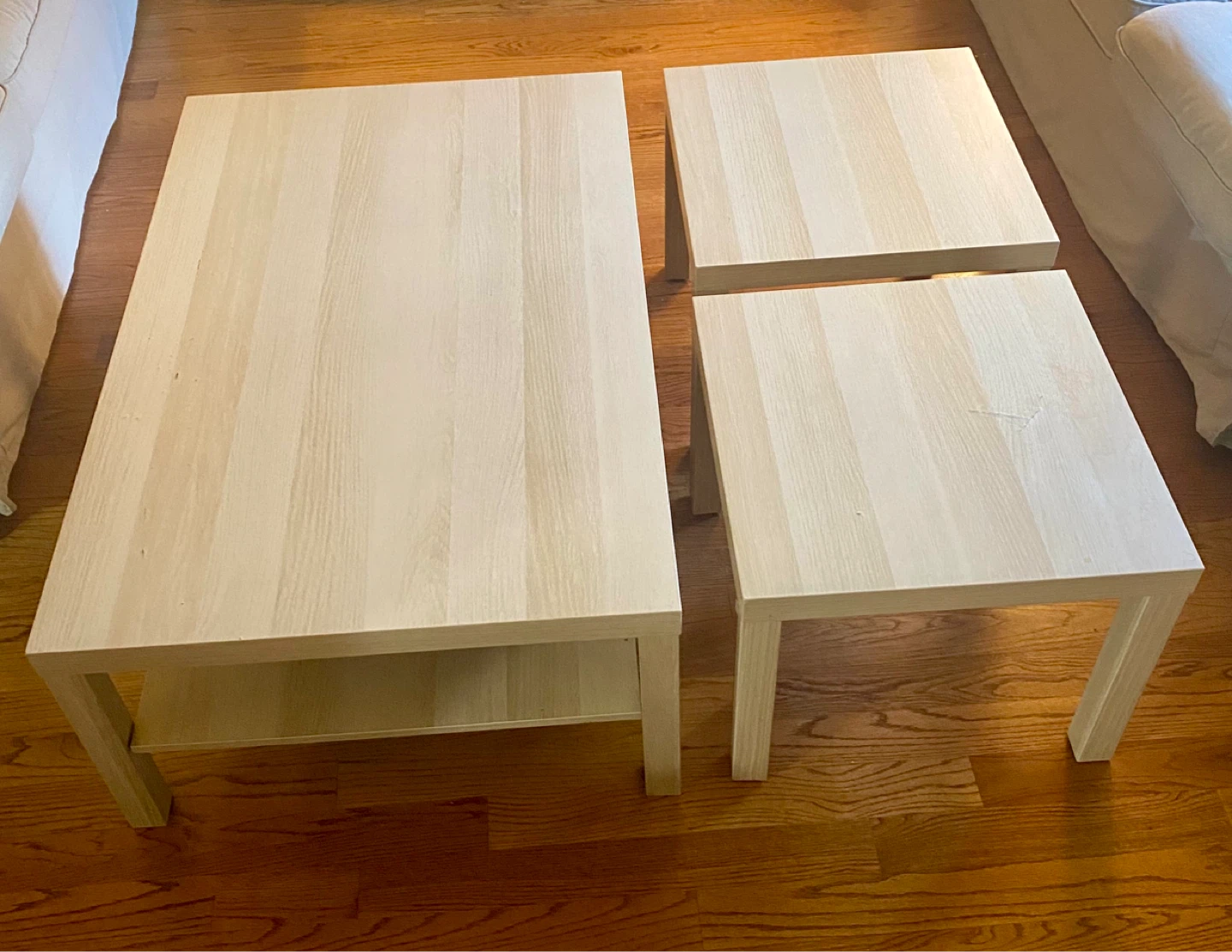 1 Coffee Table and 2 Side Tables Set