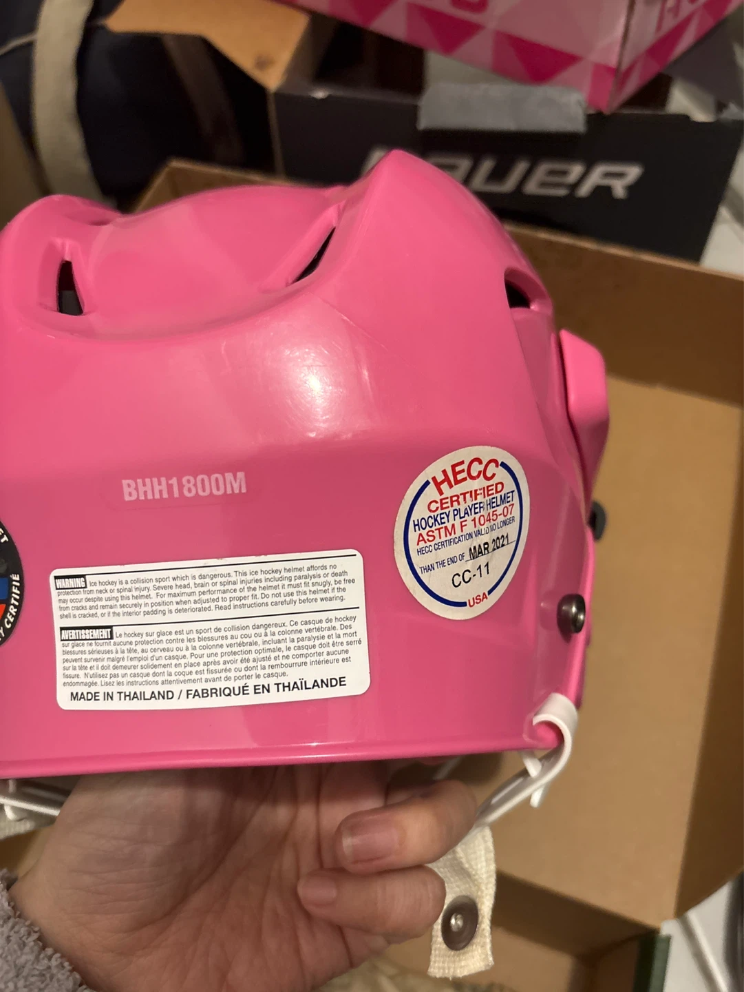 Bauer BHH1800 Hockey Helmet - Medium - Pink - photo 3