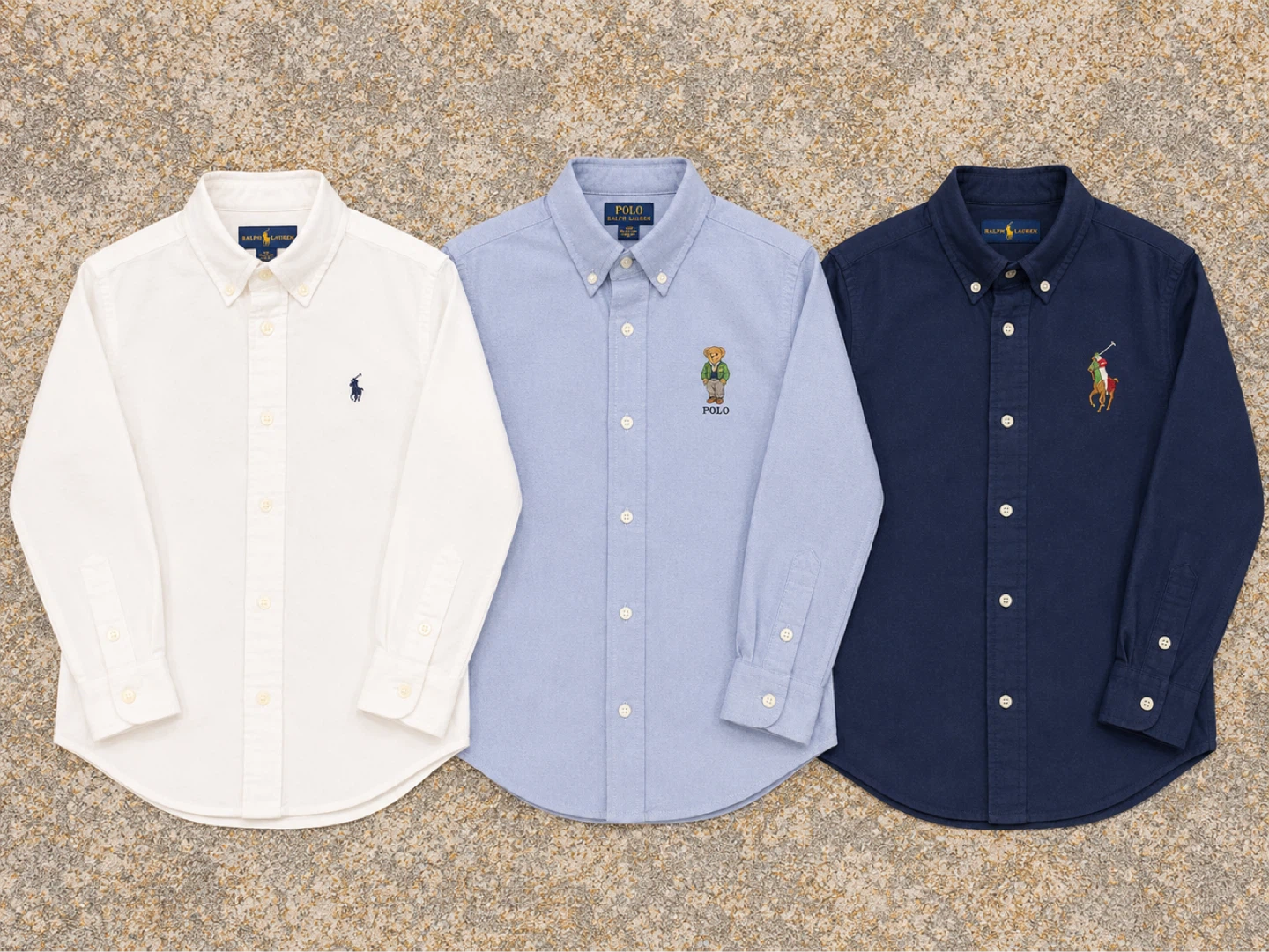 Ralph Lauren Boys Button-Down Shirts (3-Pack)