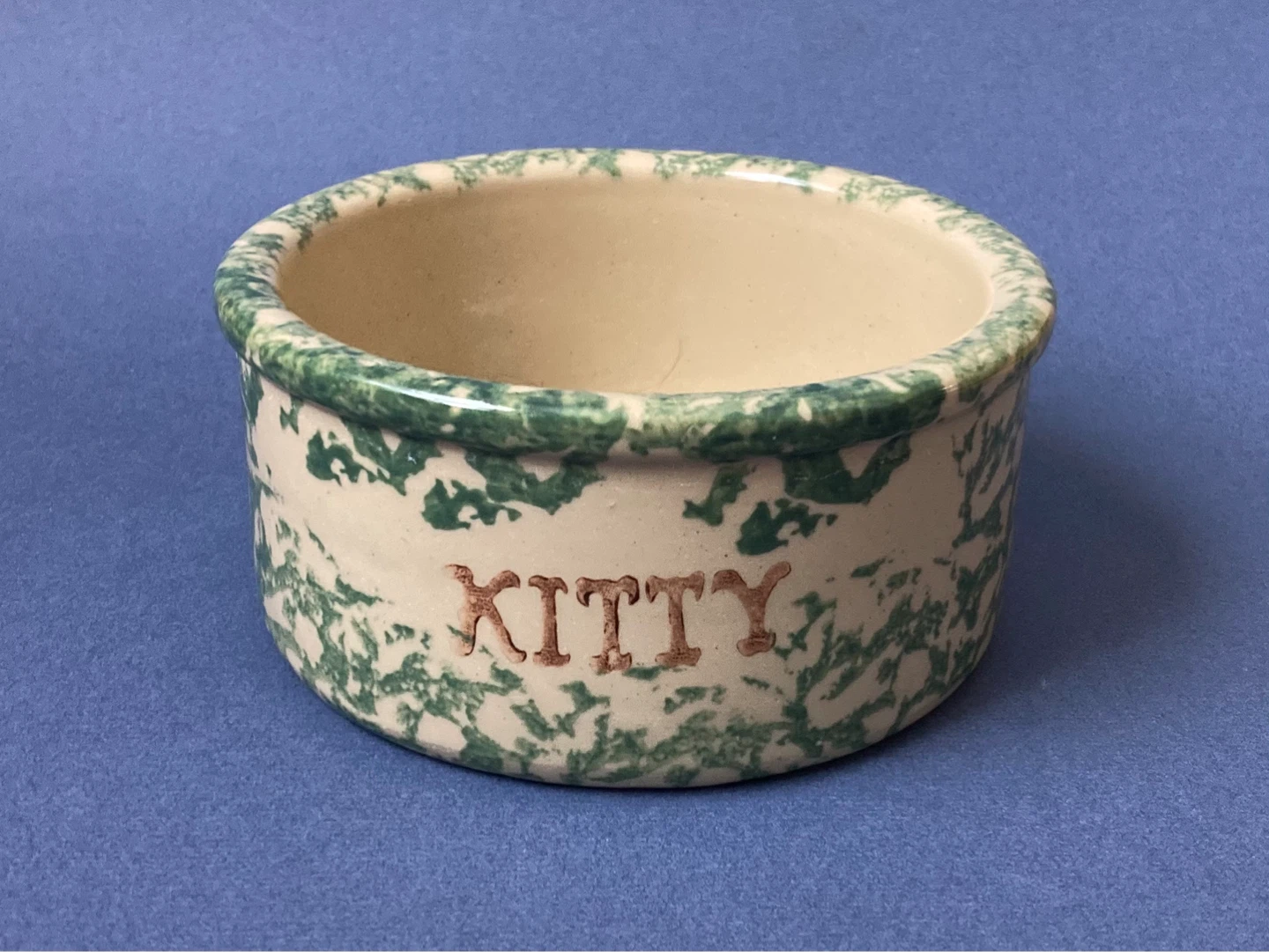 Vintage Stoneware “Kitty” Bowl
