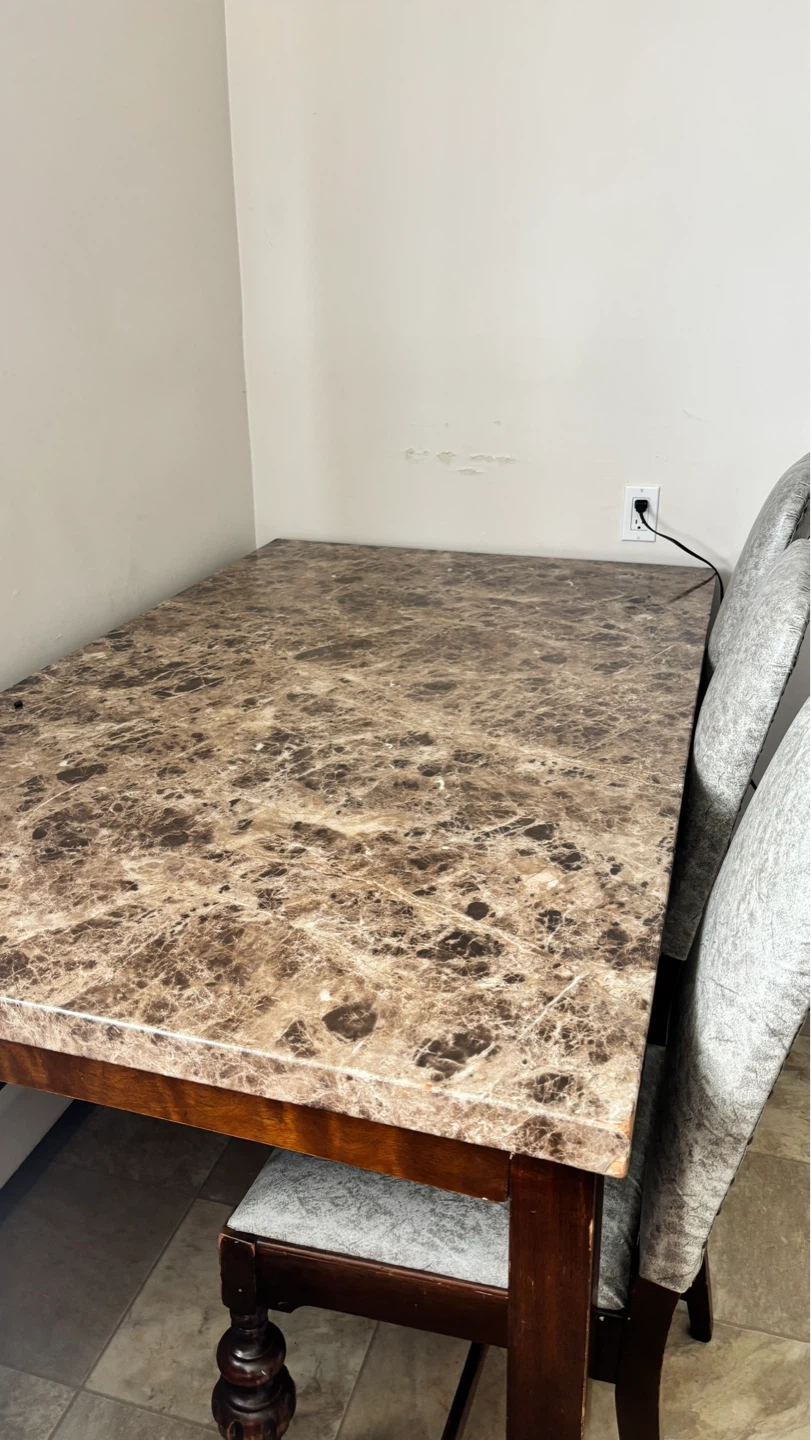 Marble Top Dining Table