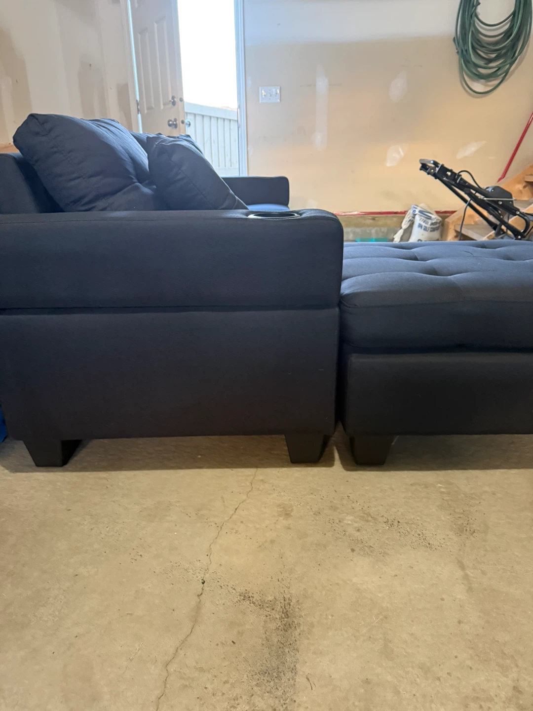 Couch with chaise - photo 3