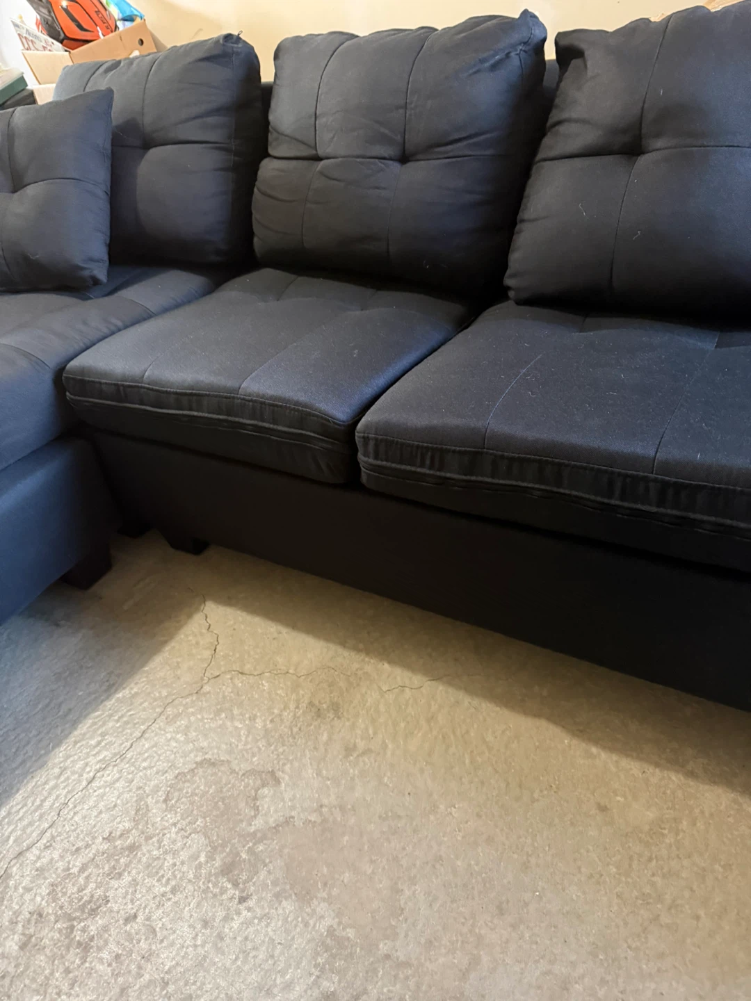 Couch with chaise