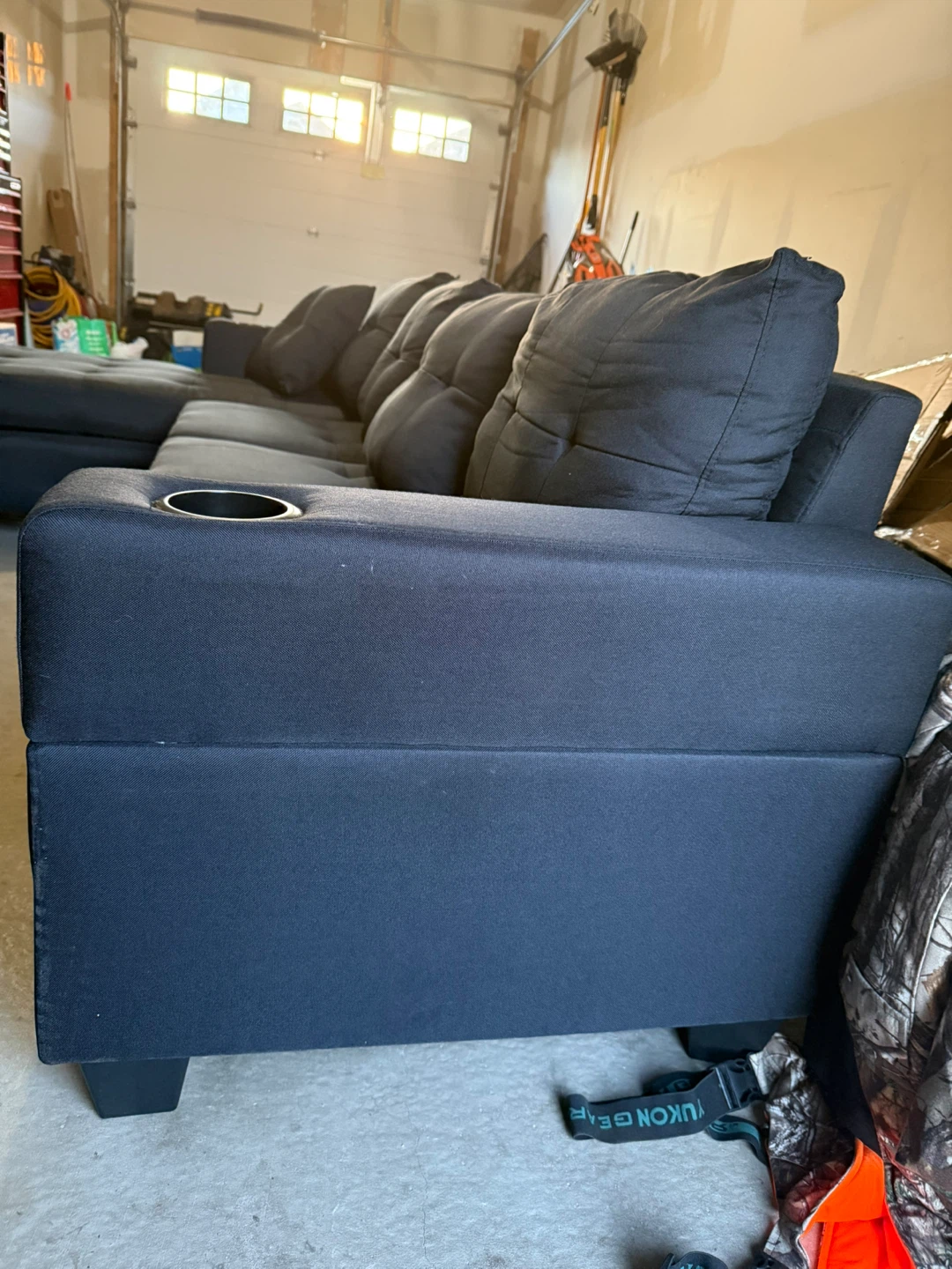 Couch with chaise - photo 4