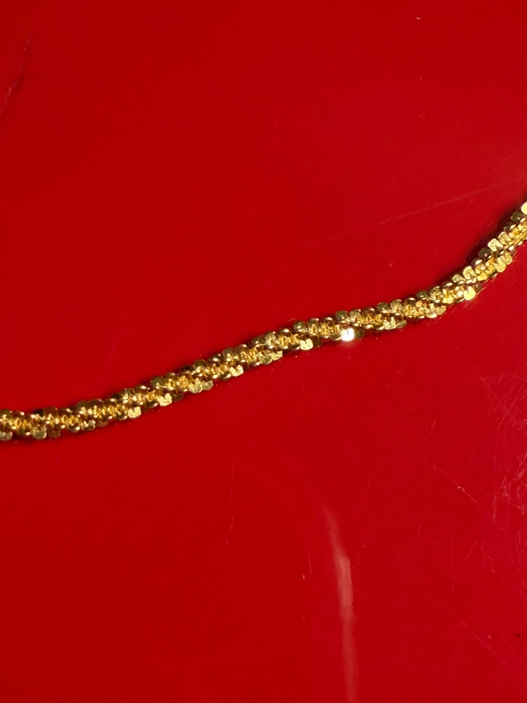 Sterling Silver 925 Gold Tone Ajustable Sparkle Chain Necklace - photo 3