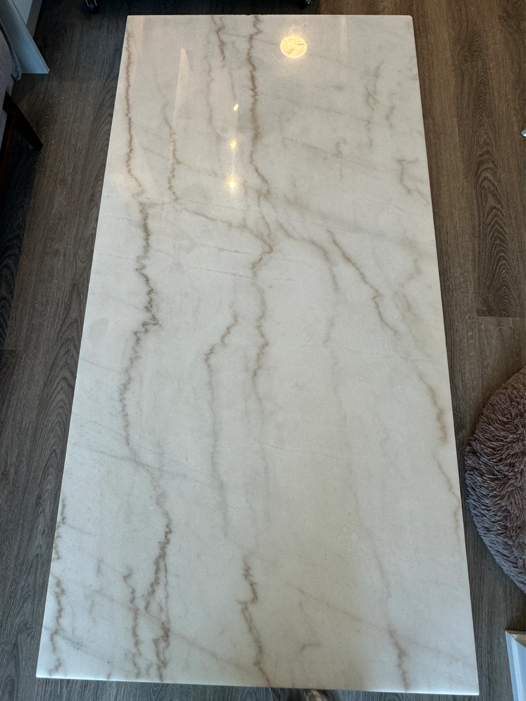 Marble Top Coffee Table with Gold Legs - photo 2
