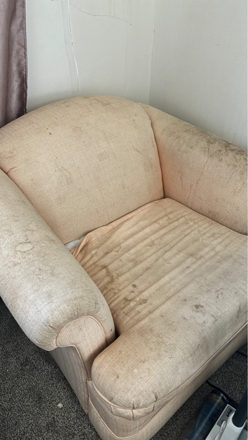 Cream accent chair