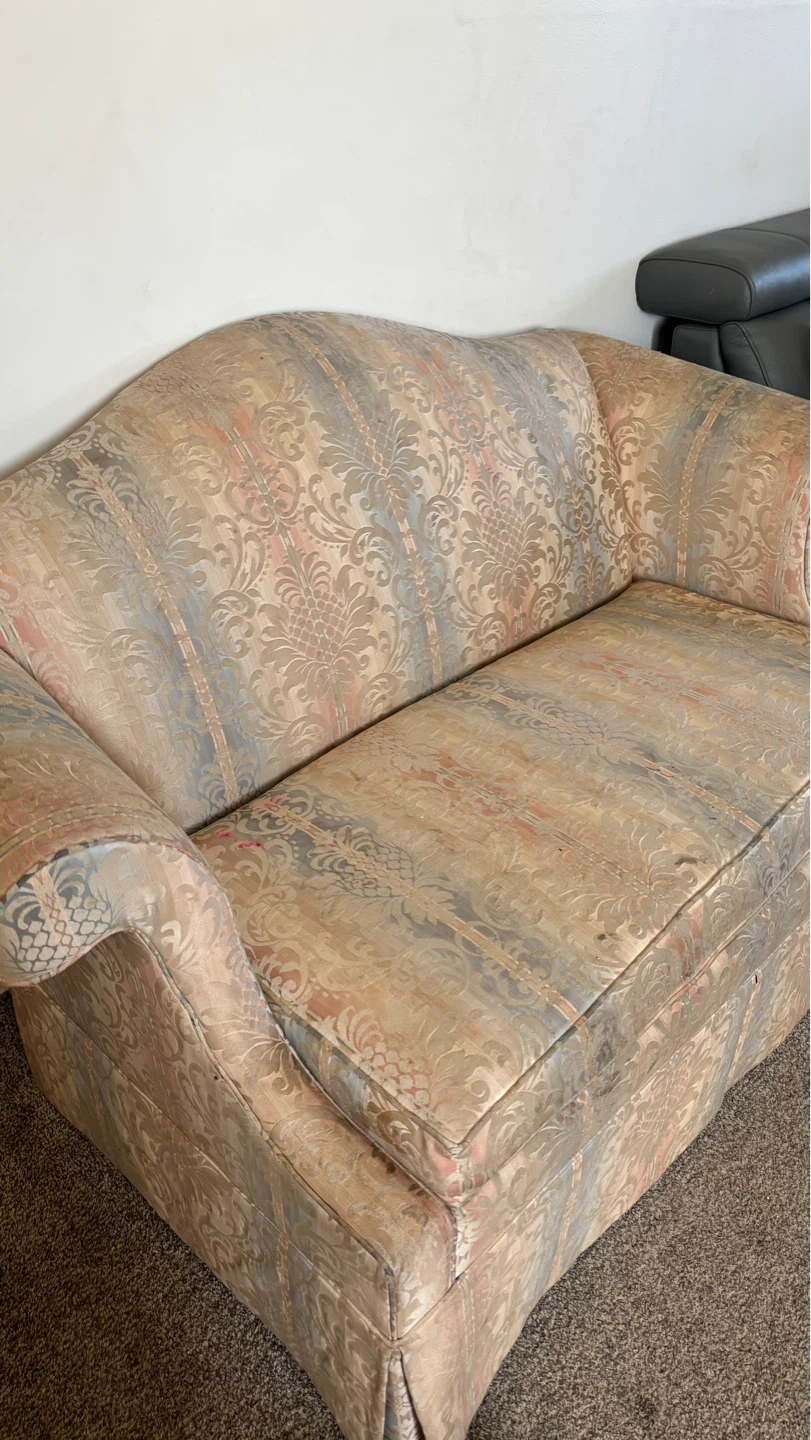 Damask Loveseat Sofa