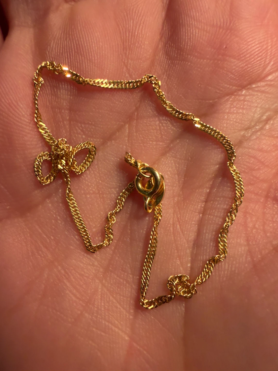 Sterling 925 Silver Gold Filled Chain bracelet