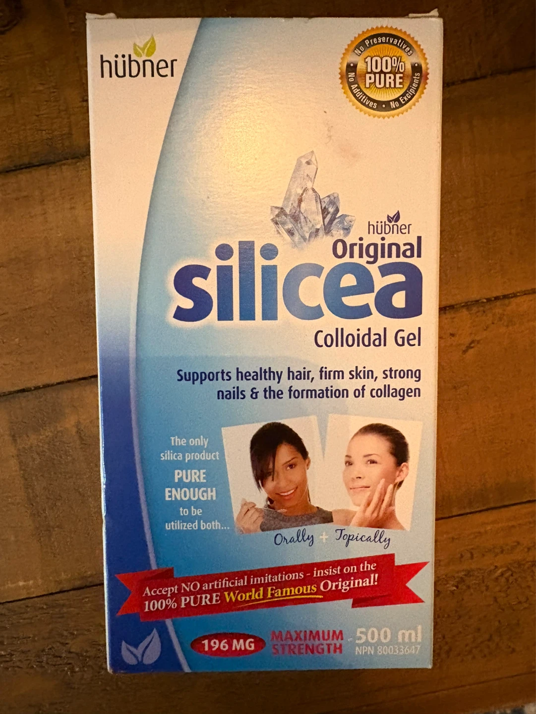 Unopened box of silicea colloidal gel