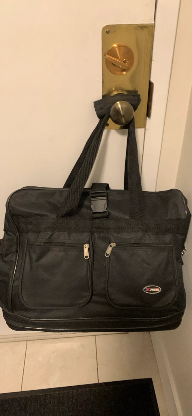 Black Rolling Duffel Bag expandable - photo 3