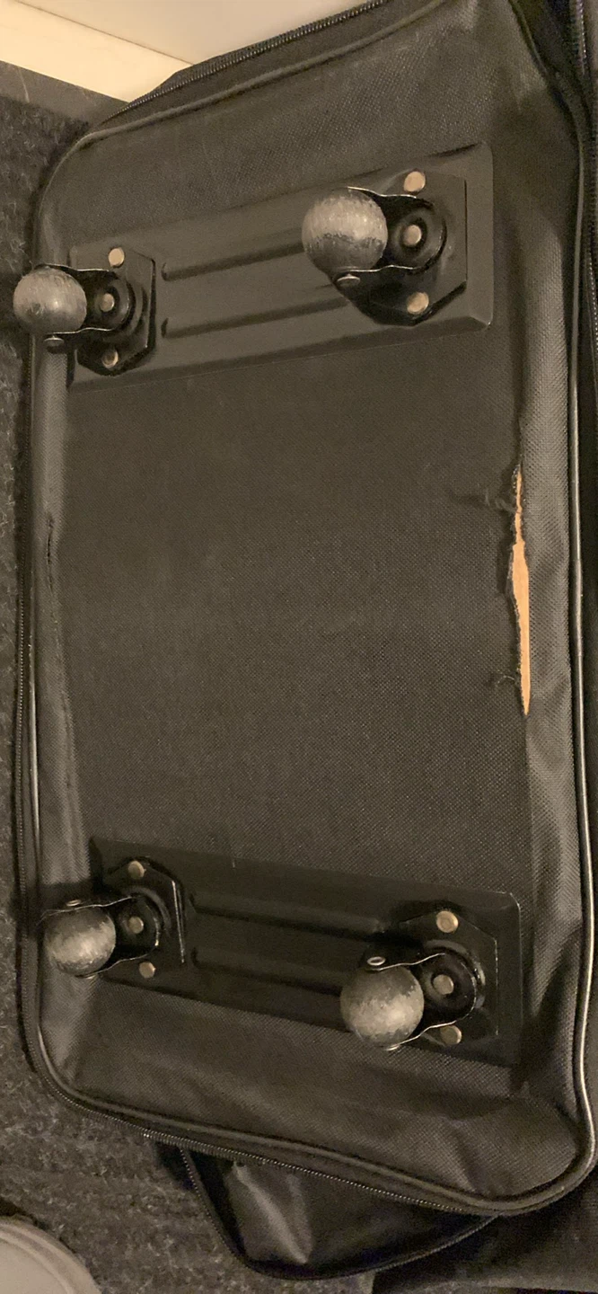 Black Rolling Duffel Bag expandable - photo 4
