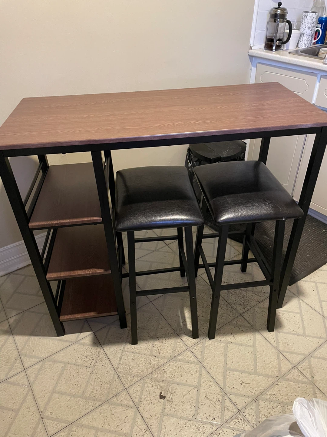 Counter-Height Table and Stools