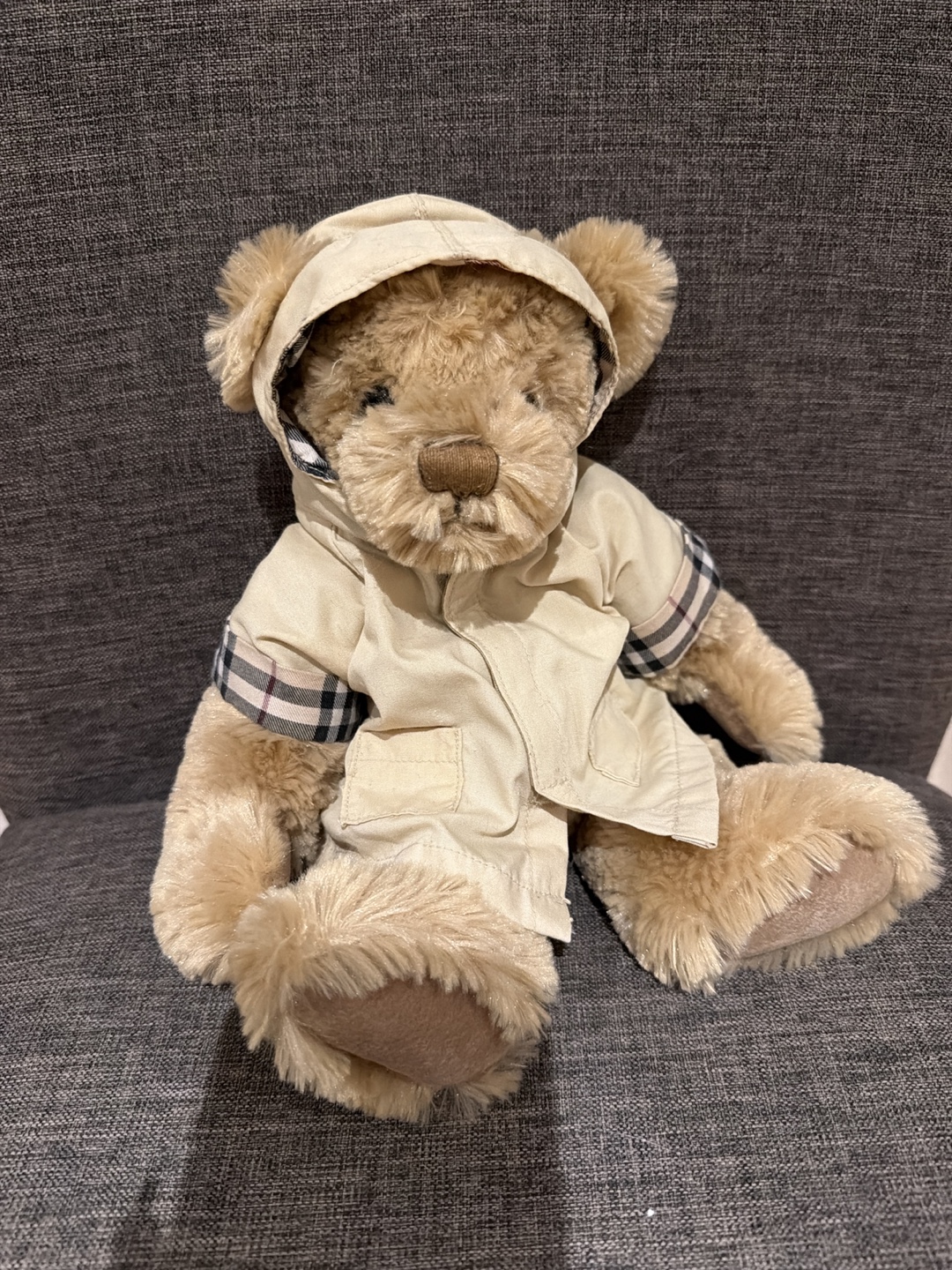 Burberry Fragrances 2007 Teddy Bear with Coat 13” Plush