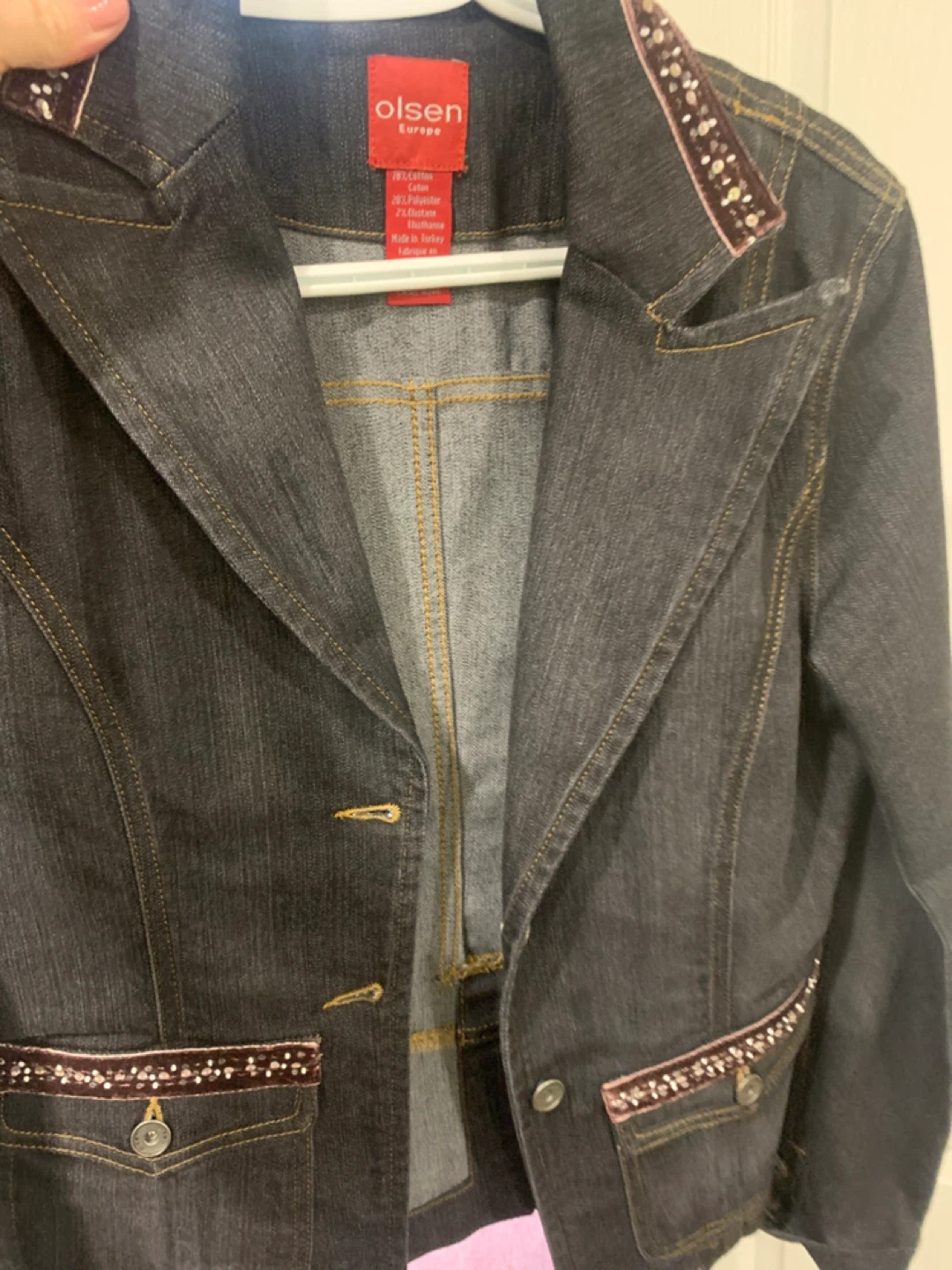 Olsen Europe Women's Denim Jacket - Size 10