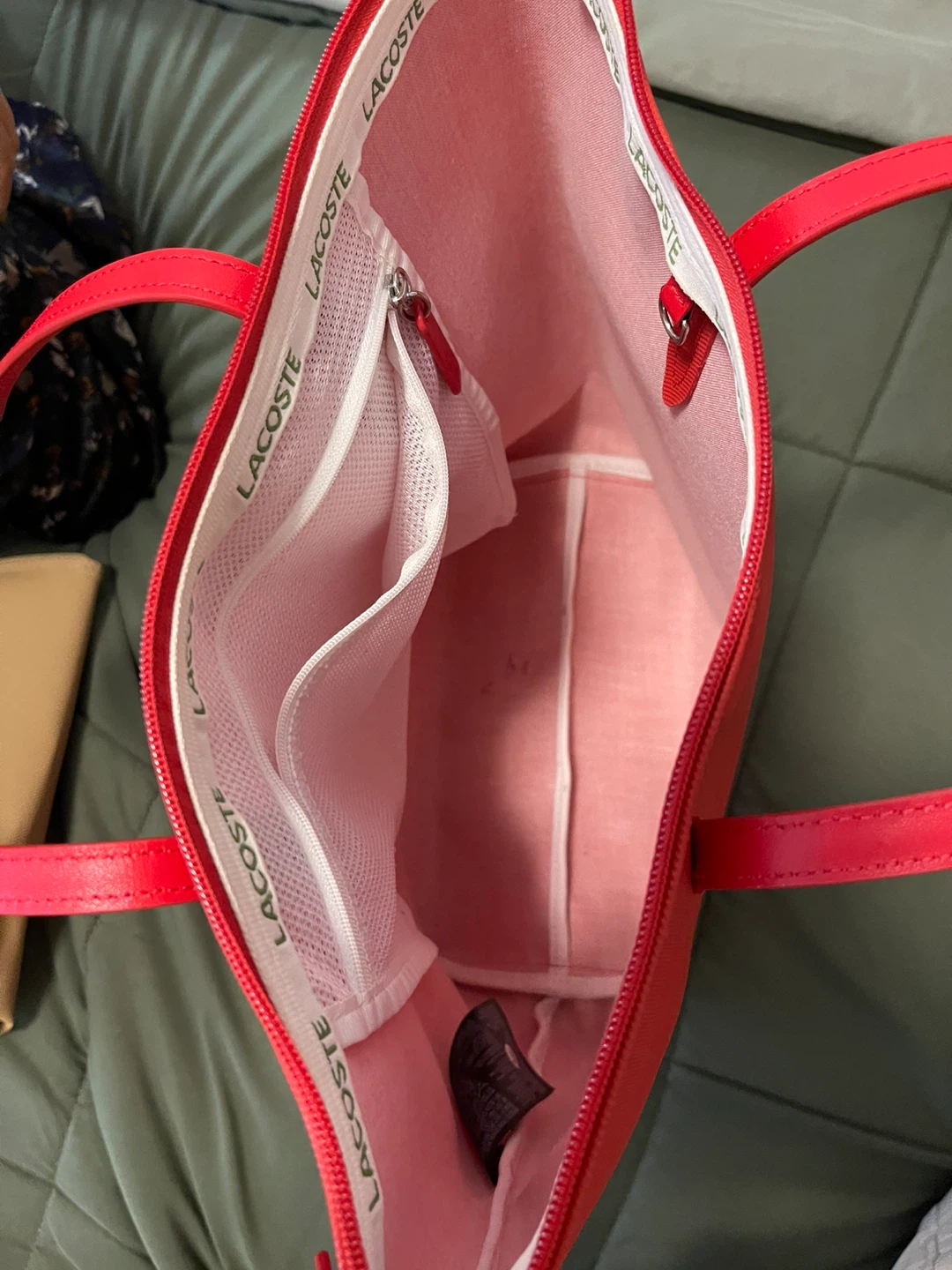 Lacoste Red Tote Bag - photo 2