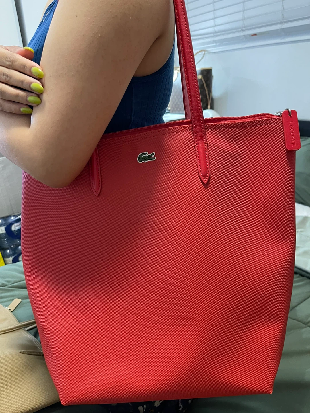 Lacoste Red Tote Bag - photo 4