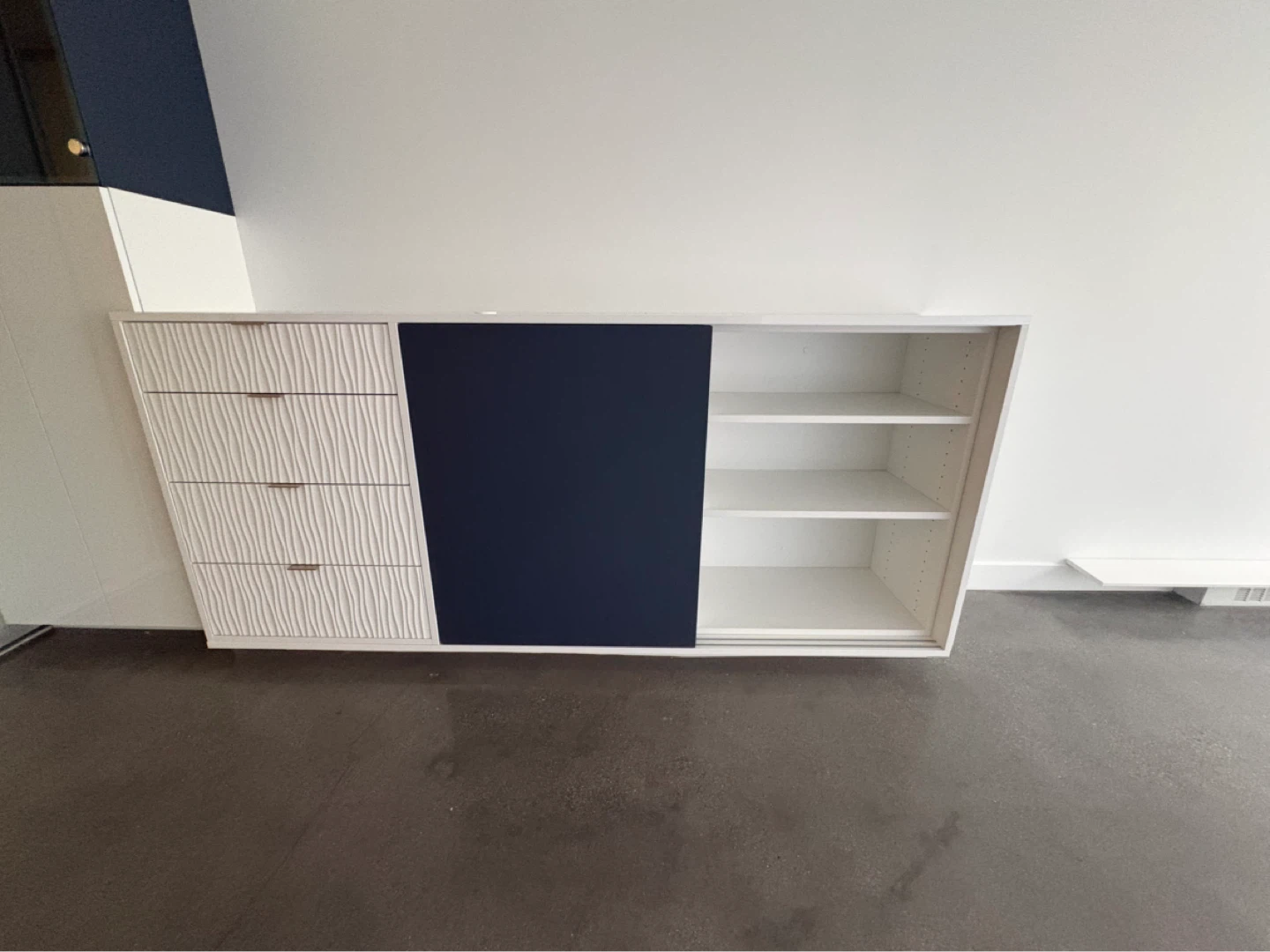 Cabinet with drawers and adjustable shelving
