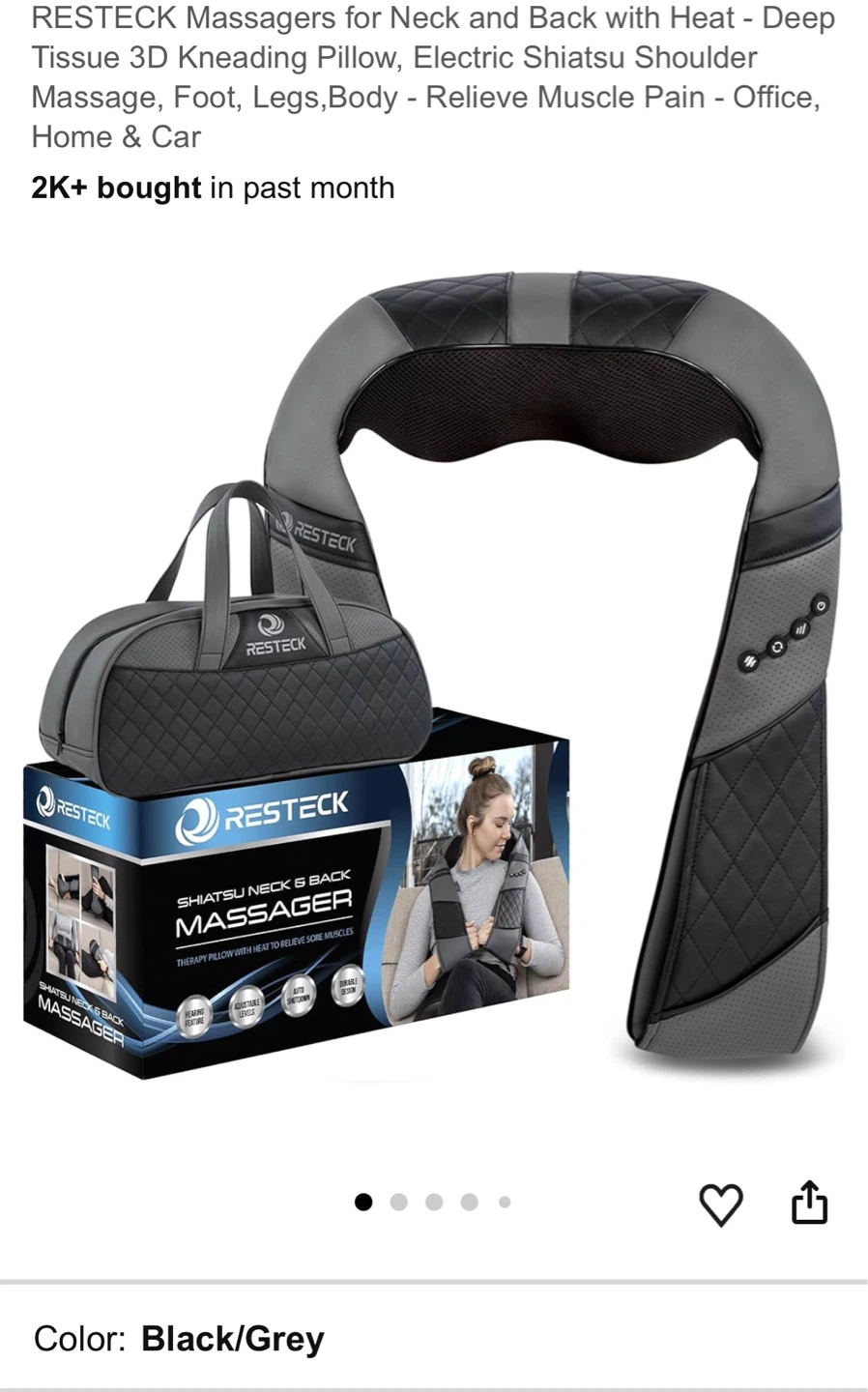 RESTECH Neck and Back Massager W/ Heat