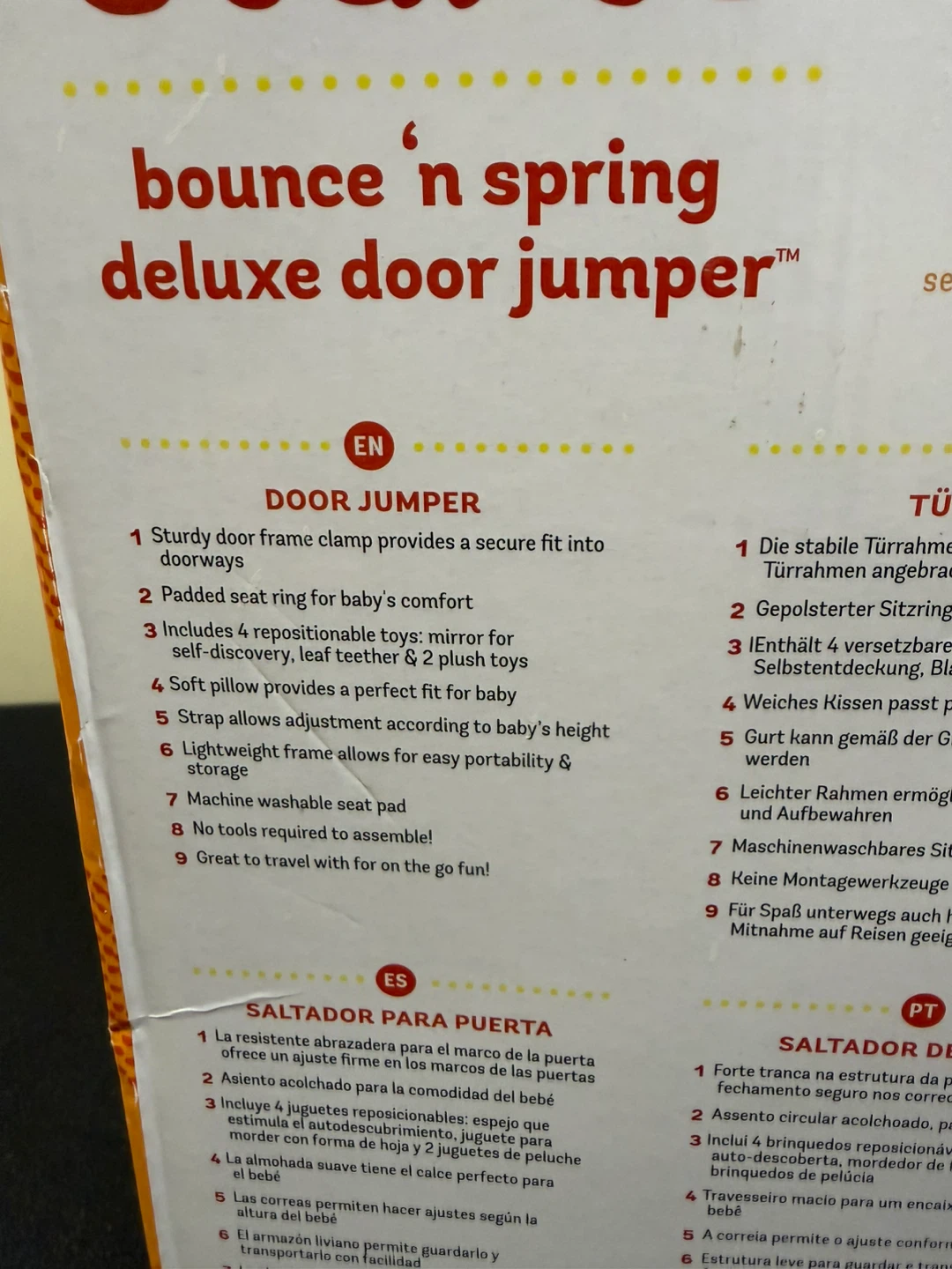 Bright Starts Bounce 'n Spring Deluxe Door Jumper - photo 4