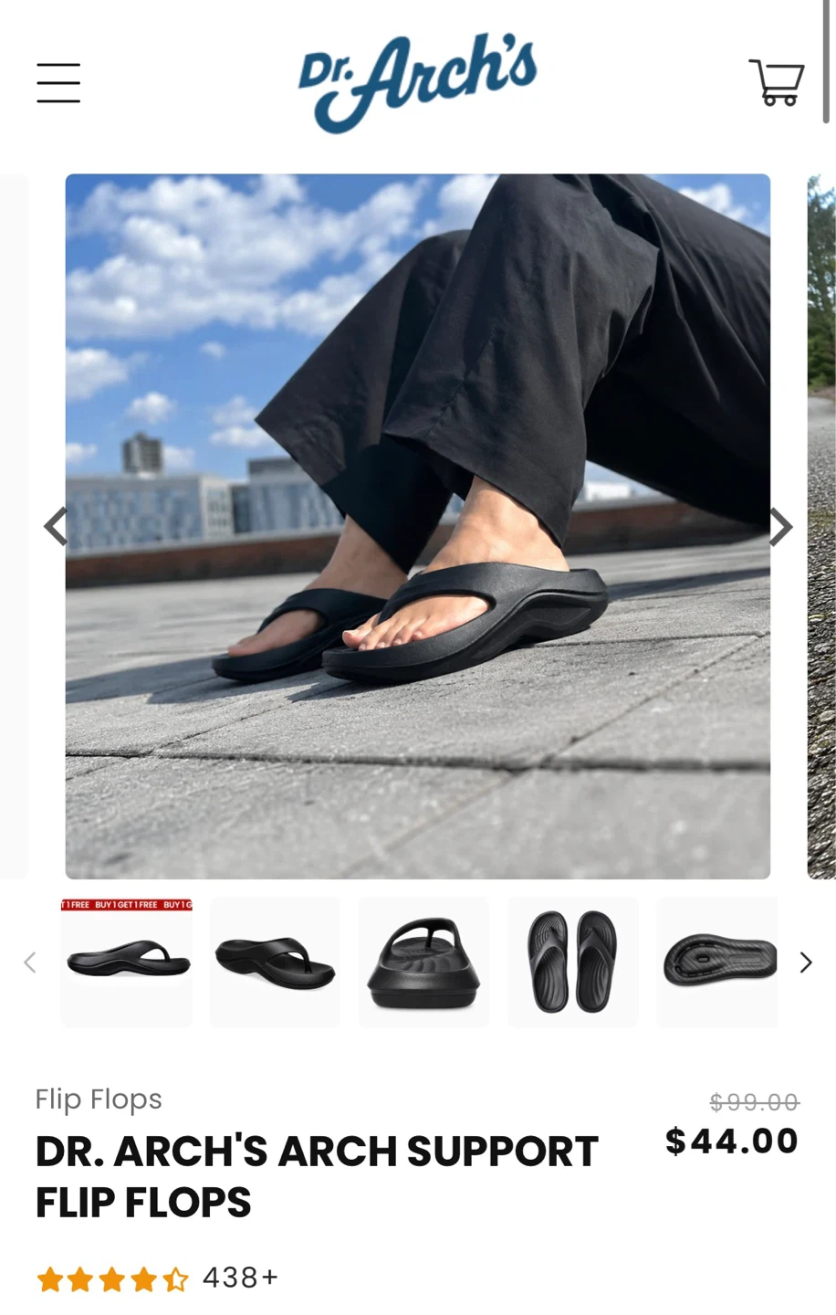 Arch Support Flip Flops - photo 3