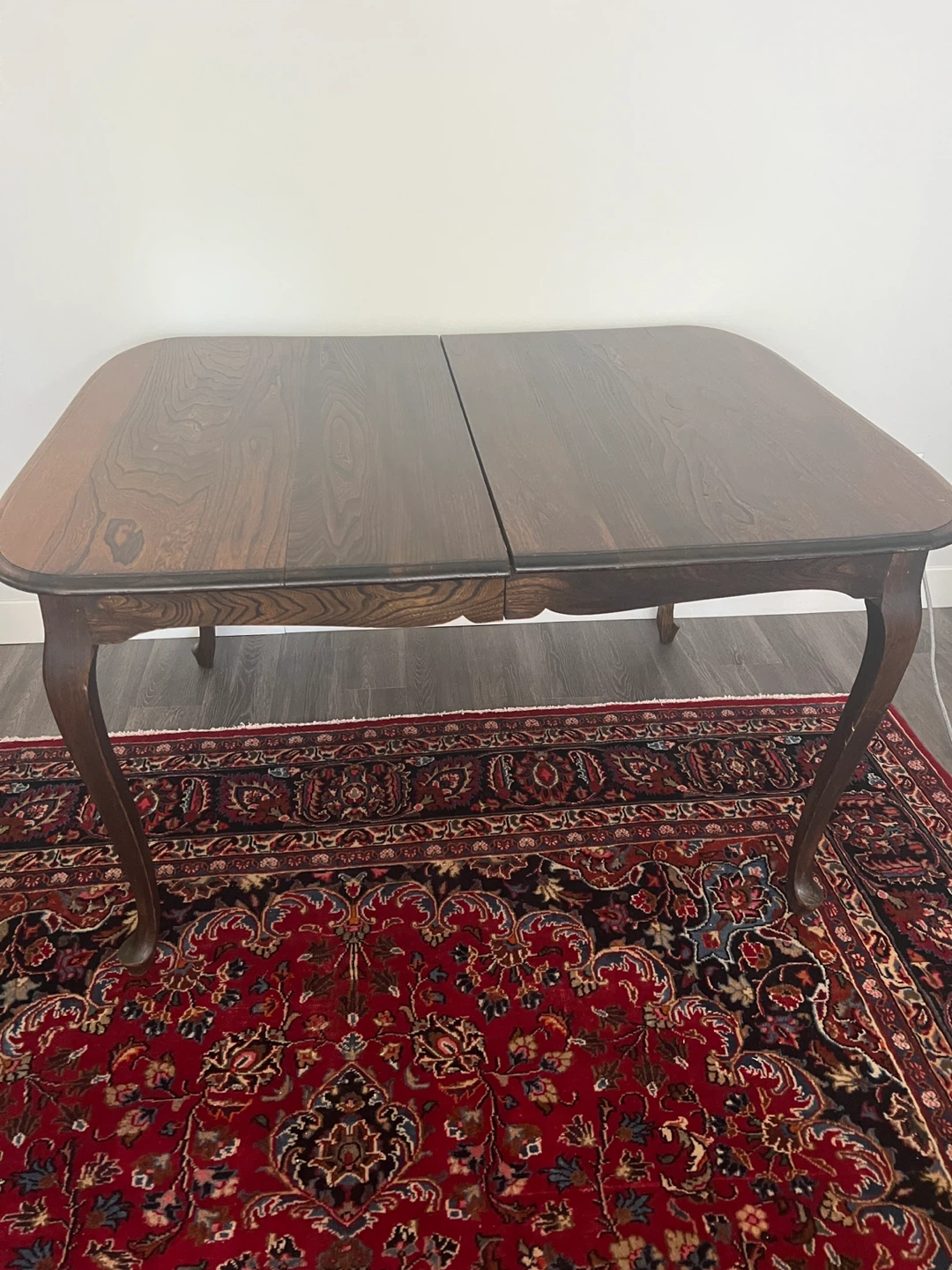 Vintage Dark Wood Dining Table