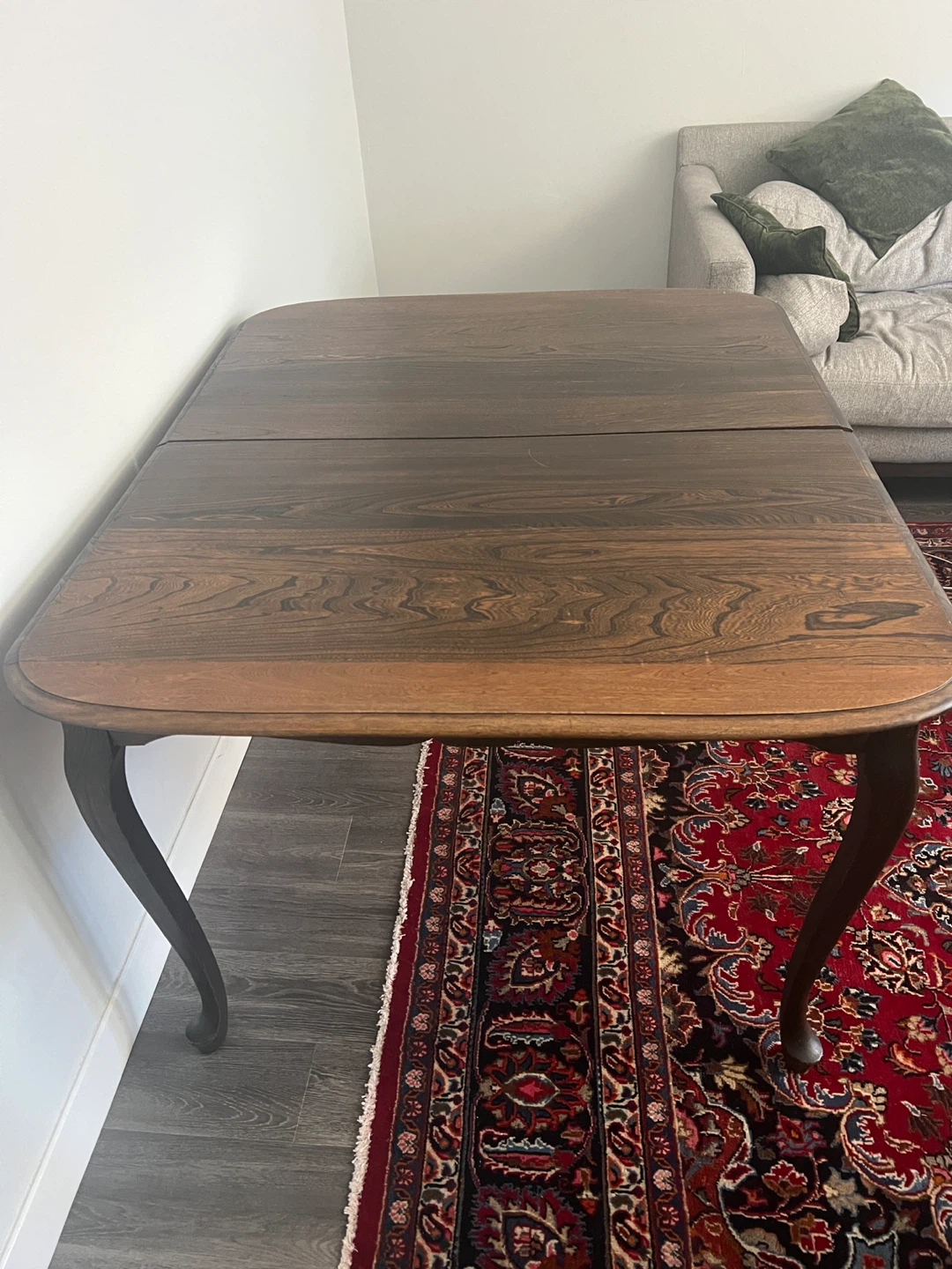 Vintage Dark Wood Dining Table - photo 2