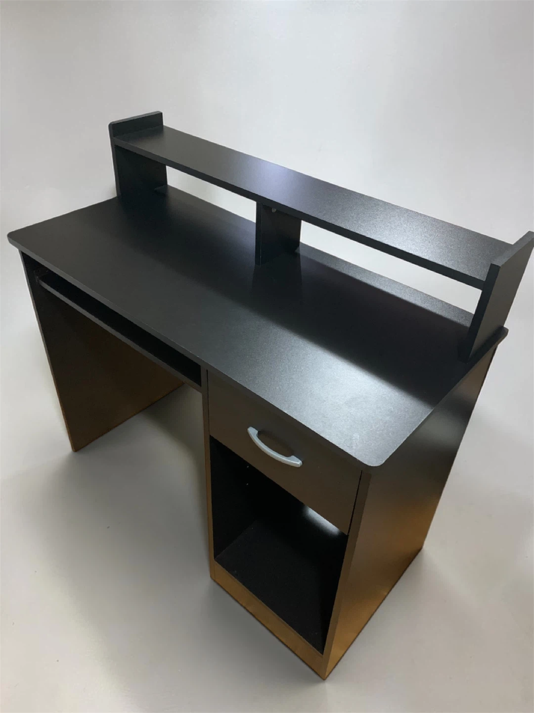 Dark Brown Computer Desk with Shelf