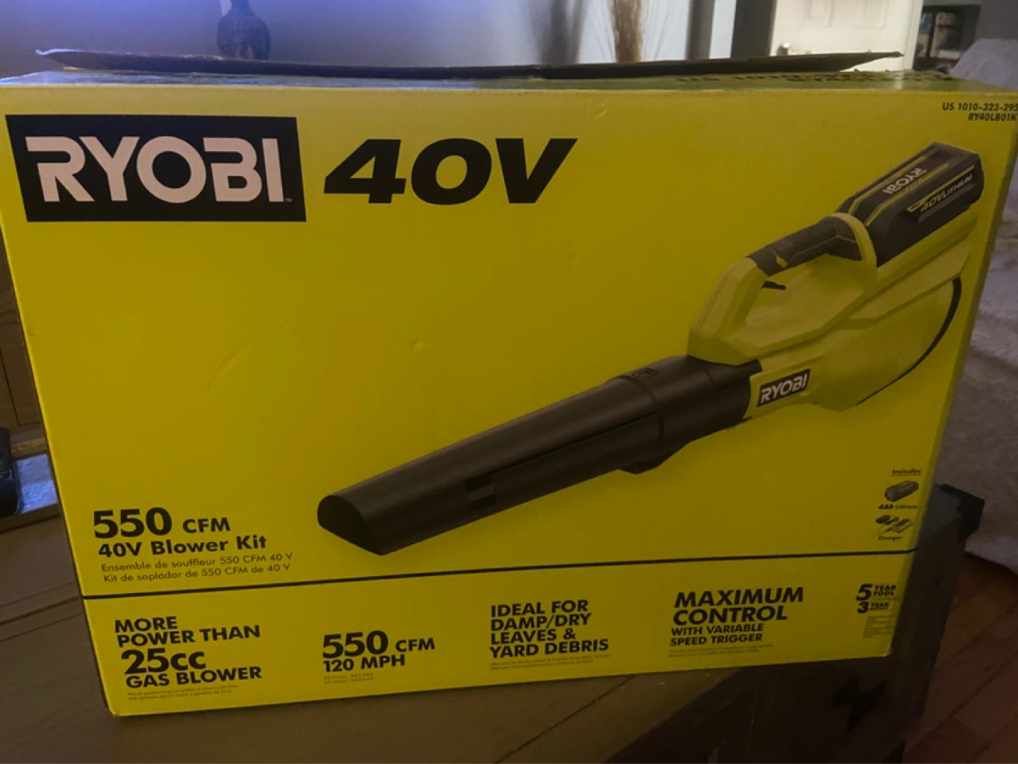 Ryobi 40V Blower Kit