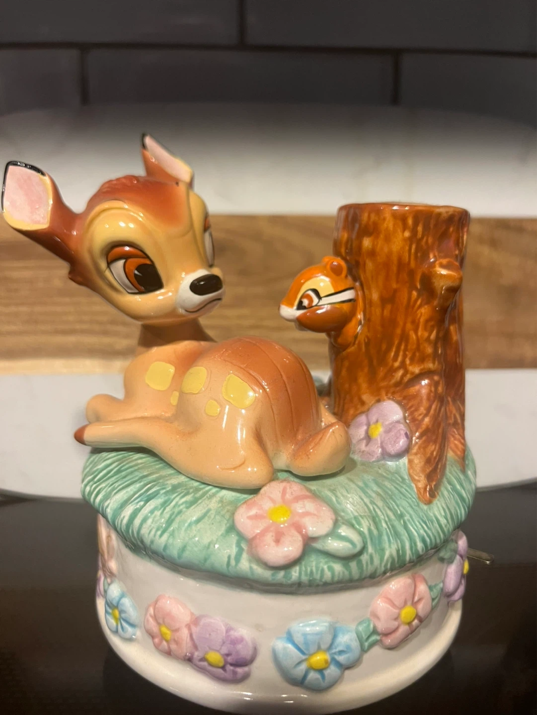 Disney Ceramic Music Box Figurines